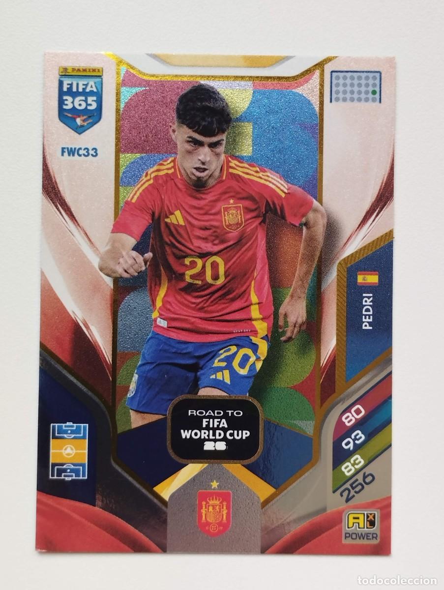 Cromos de F&uacute;tbol: CROMO CARD PANINI ADRENALYN FIFA 365 2025 2026 25 26 ROAD TO WORLD CUP ESPA&Ntilde;A FWC33 PEDRI