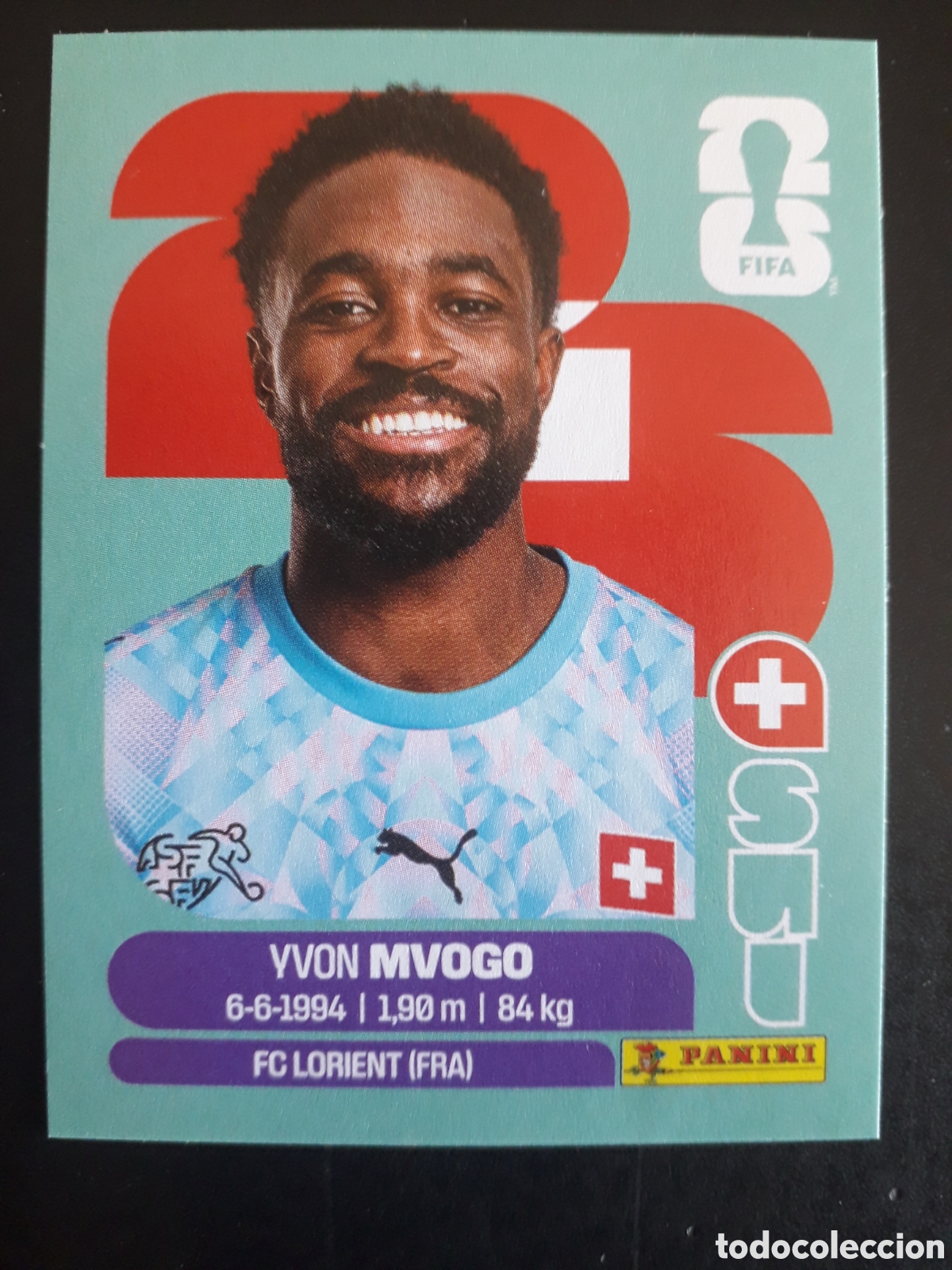 Cromos de F&uacute;tbol: MVOGO SUIZA SUI 3 MUNDIAL F&Uacute;TBOL 2026 FIFA WORLD CUP PANINI SIN PEGAR PEDIDO M&Iacute;NIMO 3&euro;