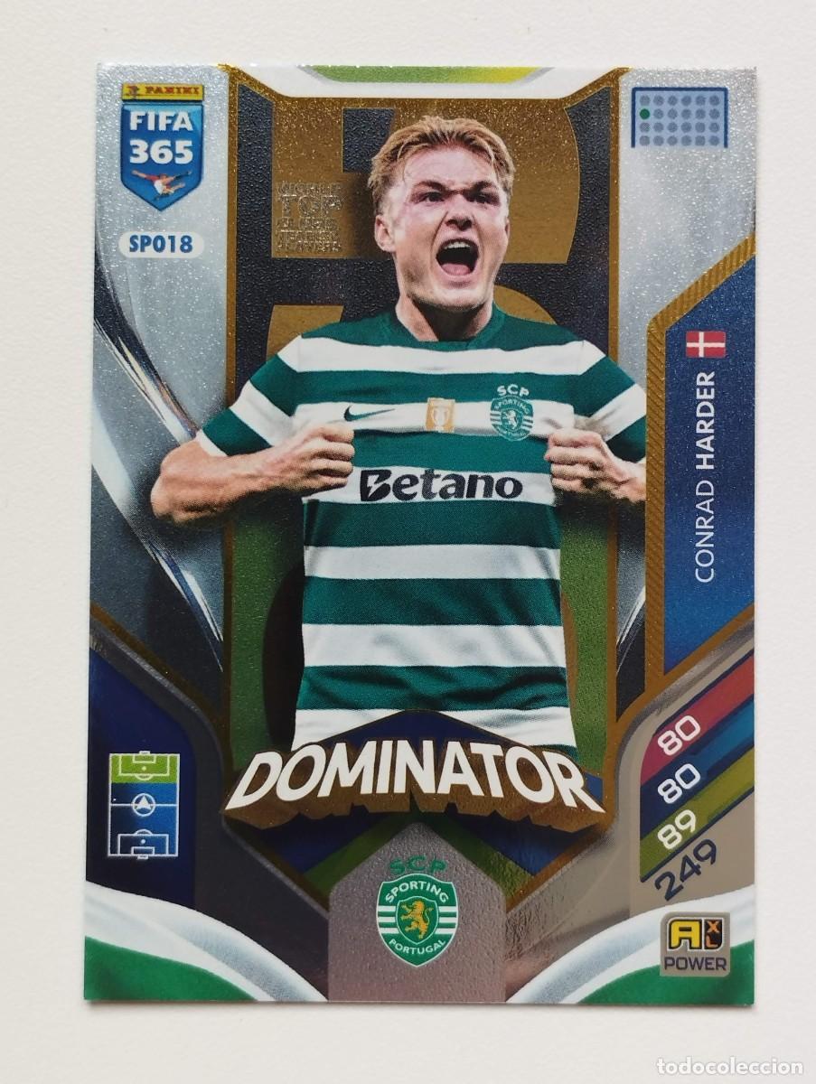Cromos de F&uacute;tbol: CROMO CARD PANINI ADRENALYN FIFA 365 2025 2026 25 26 DOMINATOR CONRAD HARDER SPO18 SPORTING LISBOA