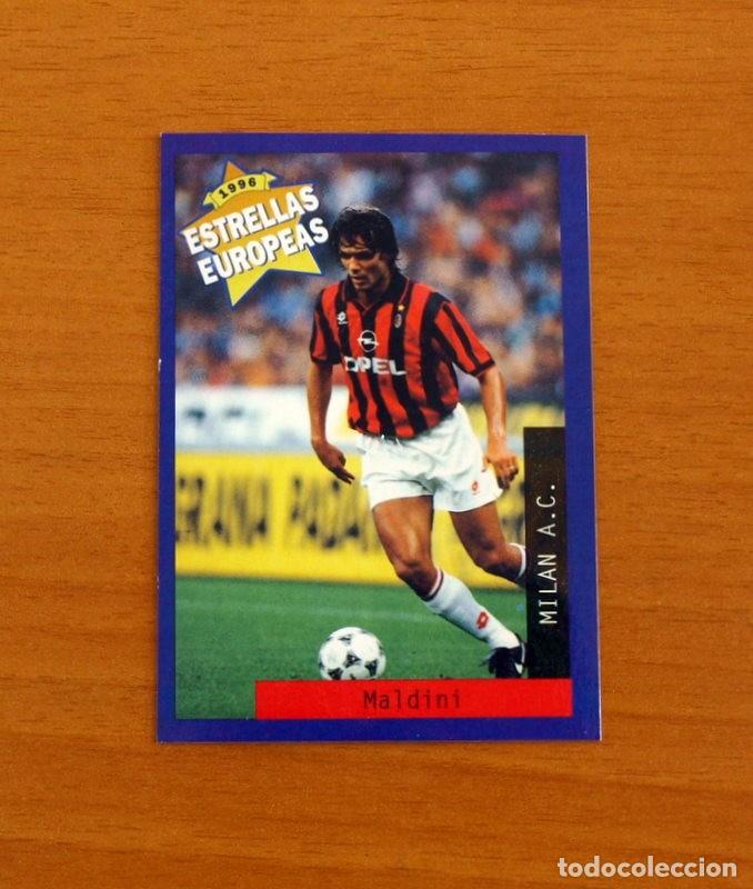 Cromos de F&uacute;tbol: Milan A.C. - N&ordm; 93 Paolo Maldini - Estrellas Europea Panini A&ntilde;o 1996