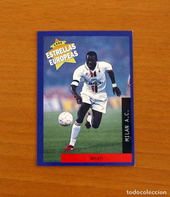 Cromos de F&uacute;tbol: Milan A.C. - N&ordm; 94 George Weah - Estrellas Europea Panini A&ntilde;o 1996