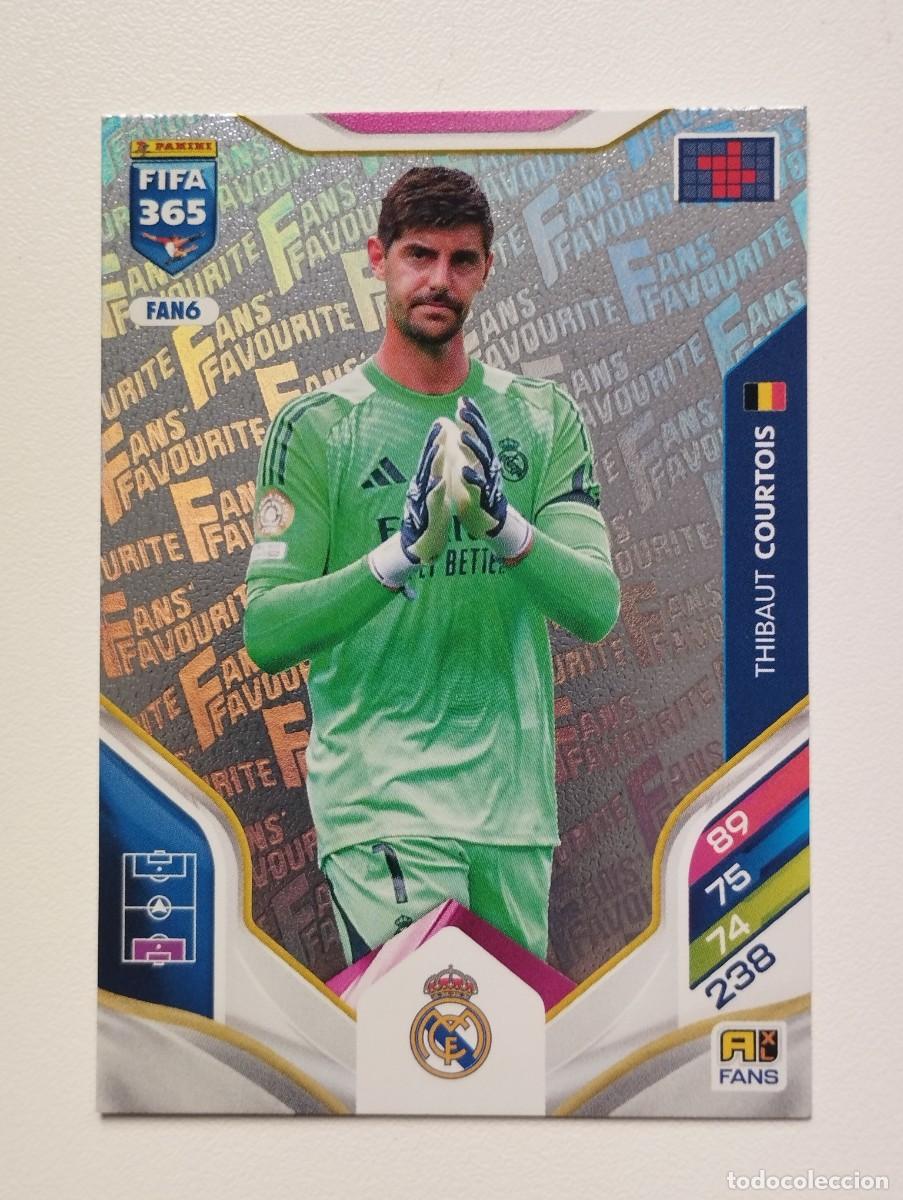 Cromos de F&uacute;tbol: CROMO CARD PANINI ADRENALYN FIFA 365 2025 2026 25 26 FANS FAVOURITE FAN6 COURTOIS REAL MADRID