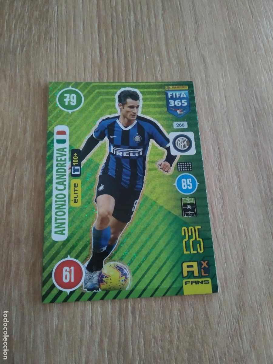 Cromos de F&uacute;tbol: 266 CANDREVA INTER MILAN CROMO FUTBOL PANINI ADRENALYN 20-21 FIFA 365 2020-2021