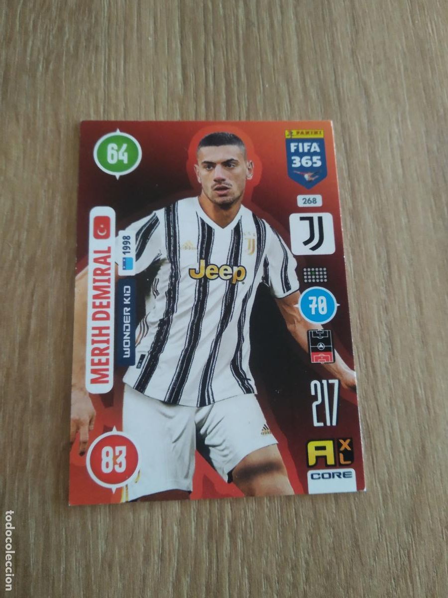 Cromos de F&uacute;tbol: 268 MERIH DEMIRAL JUVENTUS TURIN CROMO FUTBOL PANINI ADRENALYN 20-21 FIFA 365 2020-2021