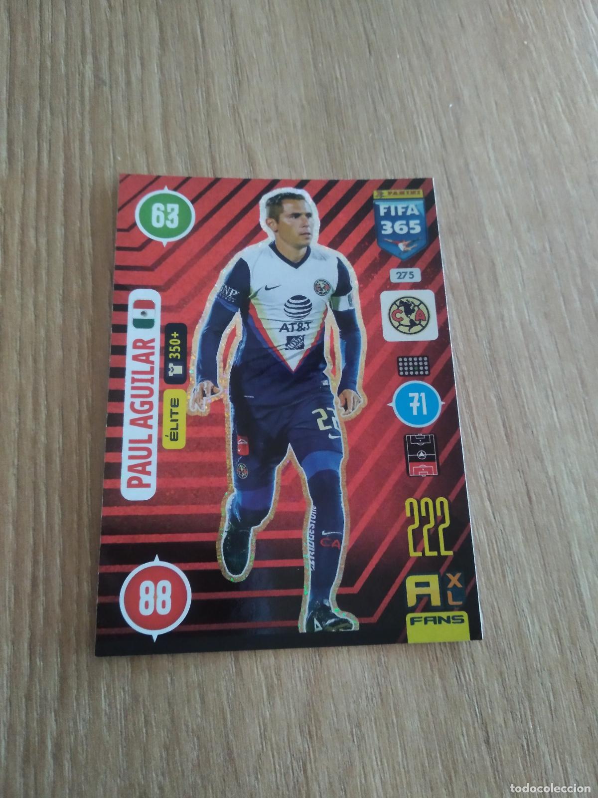 Cromos de F&uacute;tbol: 275 PAUL AGUILAR CLUB AMERICA CROMO FUTBOL PANINI ADRENALYN 20-21 FIFA 365 2020-2021