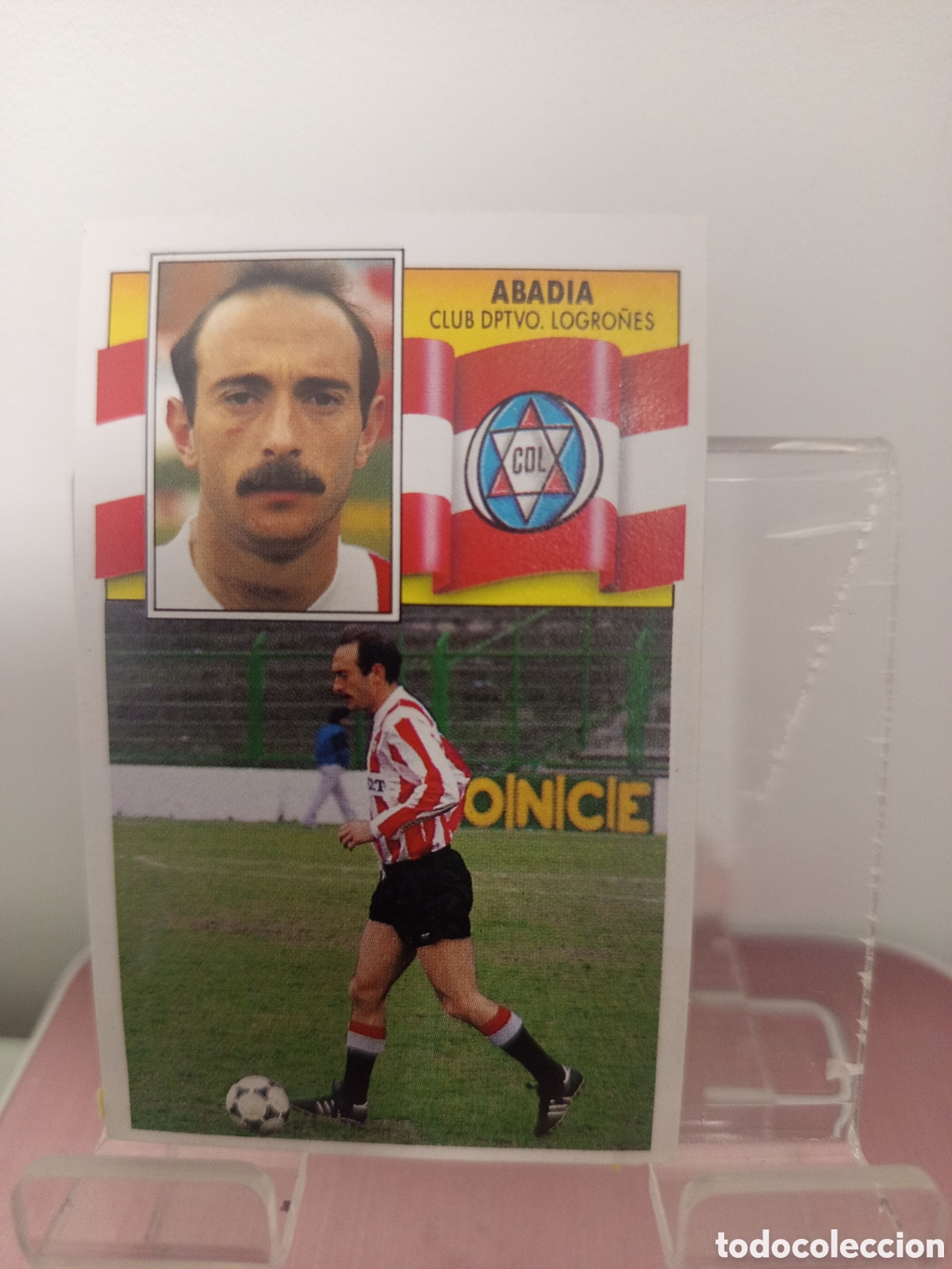 Cromos de F&uacute;tbol: ❇️ CROMO ⚽ ABAD&Iacute;A LOGRO&Ntilde;&Eacute;S LIGA 90 91 1990 1991 ESTE DESPEGADO ❇️