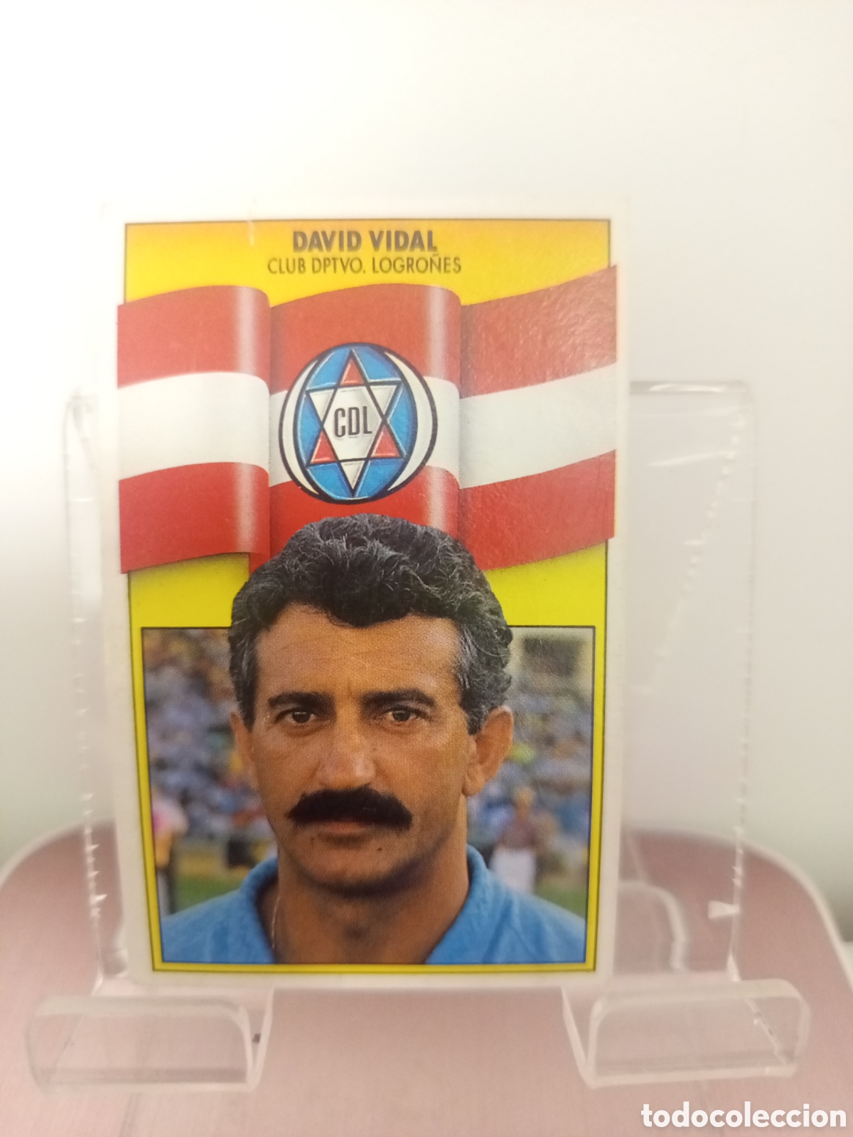 Cromos de F&uacute;tbol: ❇️ CROMO ⚽ DAVID VIDAL ENTRENADOR LOGRO&Ntilde;&Eacute;S LIGA 90 91 1990 1991 ESTE DESPEGADO ❇️