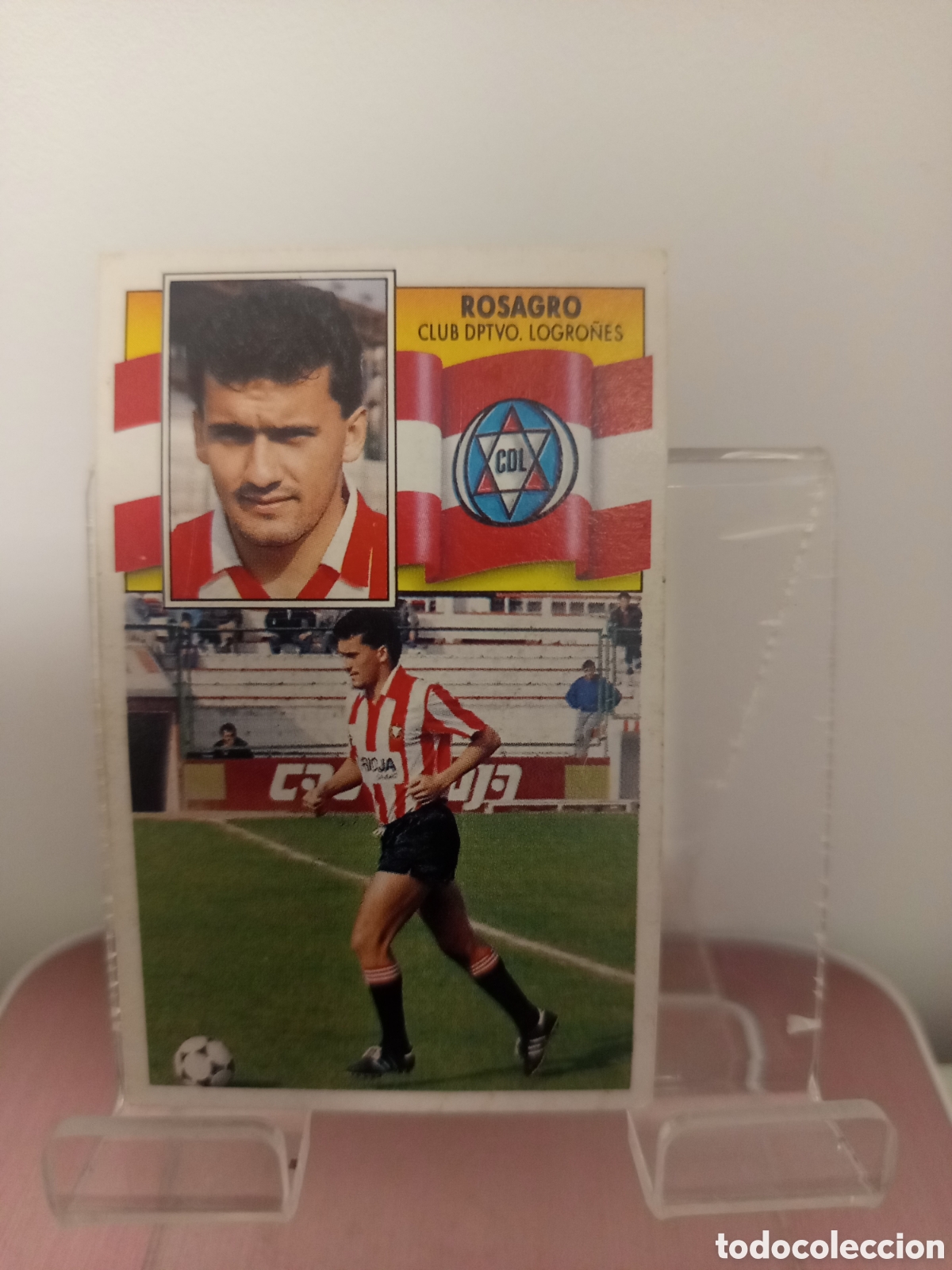 Cromos de F&uacute;tbol: ❇️ CROMO ⚽ ROSAGRO LOGRO&Ntilde;&Eacute;S LIGA 90 91 1990 1991 ESTE DESPEGADO ❇️