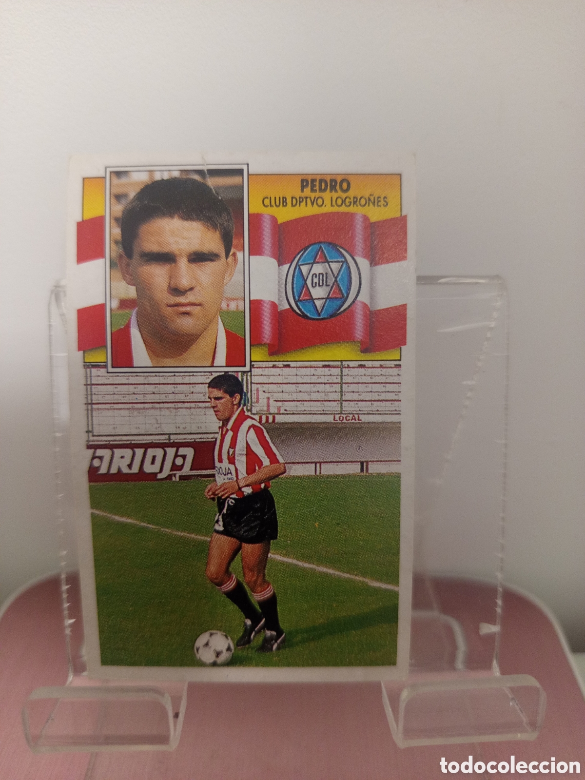 Cromos de F&uacute;tbol: ❇️ CROMO ⚽ PEDRO LOGRO&Ntilde;&Eacute;S LIGA 90 91 1990 1991 ESTE DESPEGADO ❇️