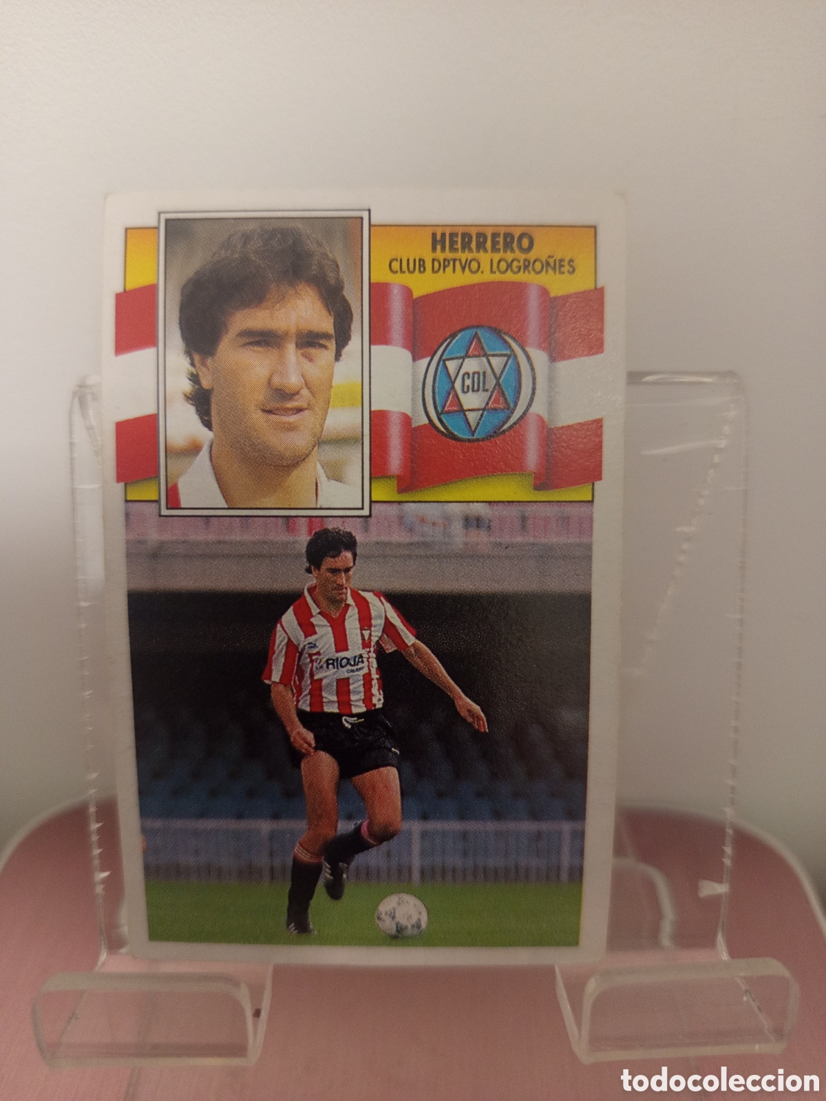 Cromos de F&uacute;tbol: ❇️ CROMO ⚽ HERRERO LOGRO&Ntilde;&Eacute;S LIGA 90 91 1990 1991 ESTE DESPEGADO ❇️
