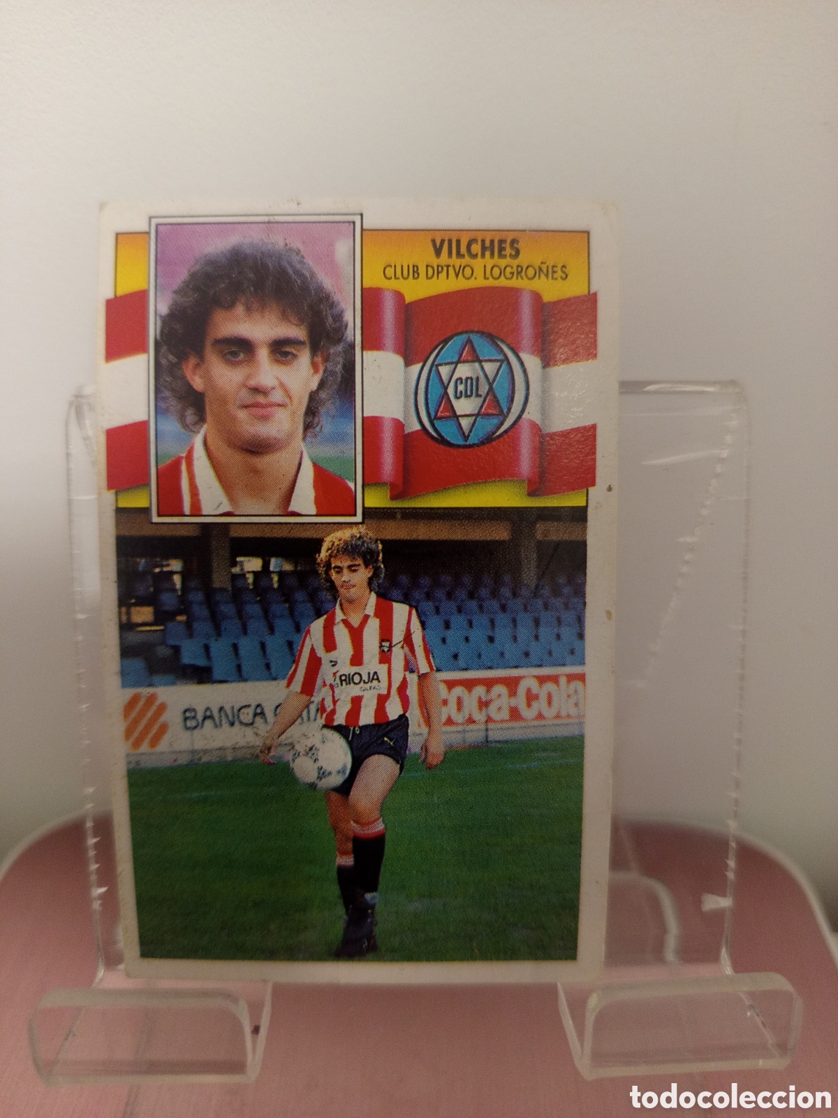 Cromos de F&uacute;tbol: ❇️ CROMO ⚽ VILCHES LOGRO&Ntilde;&Eacute;S LIGA 90 91 1990 1991 ESTE DESPEGADO ❇️
