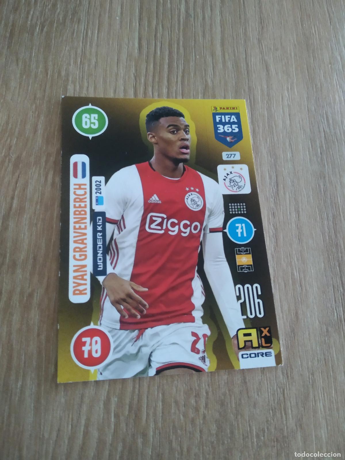 Cromos de F&uacute;tbol: 277 GRAVENBERCH AJAX CROMO FUTBOL PANINI ADRENALYN 20-21 FIFA 365 2020-2021