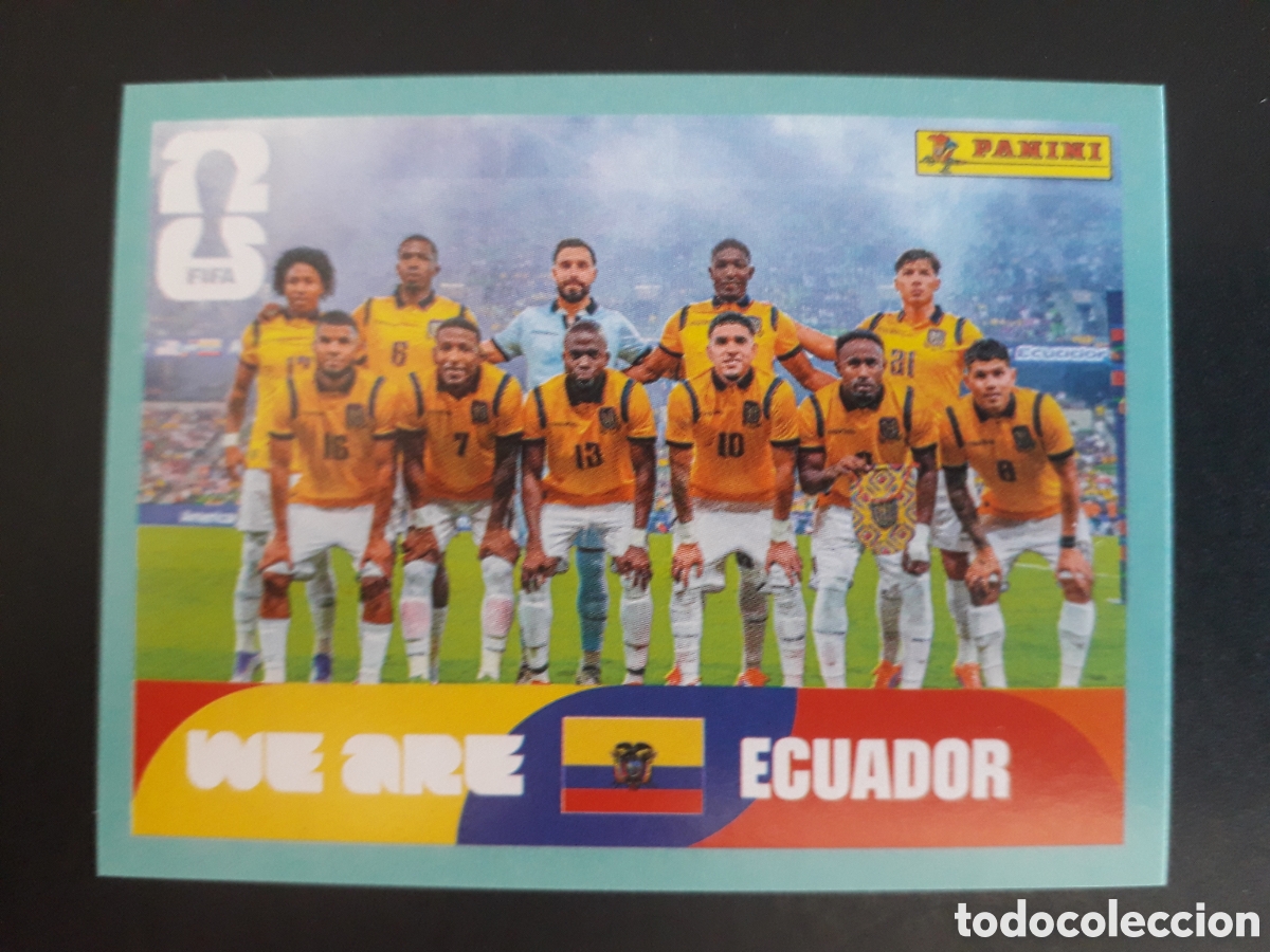 Cromos de F&uacute;tbol: EQUIPO ECUADOR ECU 13 MUNDIAL F&Uacute;TBOL 2026 FIFA WORLD CUP PANINI SIN PEGAR PEDIDO M&Iacute;NIMO 3&euro;