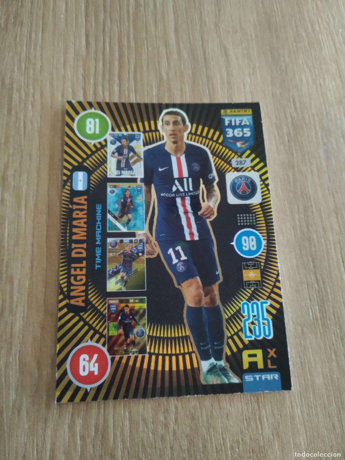 Cromos de F&uacute;tbol: 287 DI MARIA PARIS SAINT GERMAIN CROMO FUTBOL PANINI ADRENALYN 20-21 FIFA 365 2020-2021