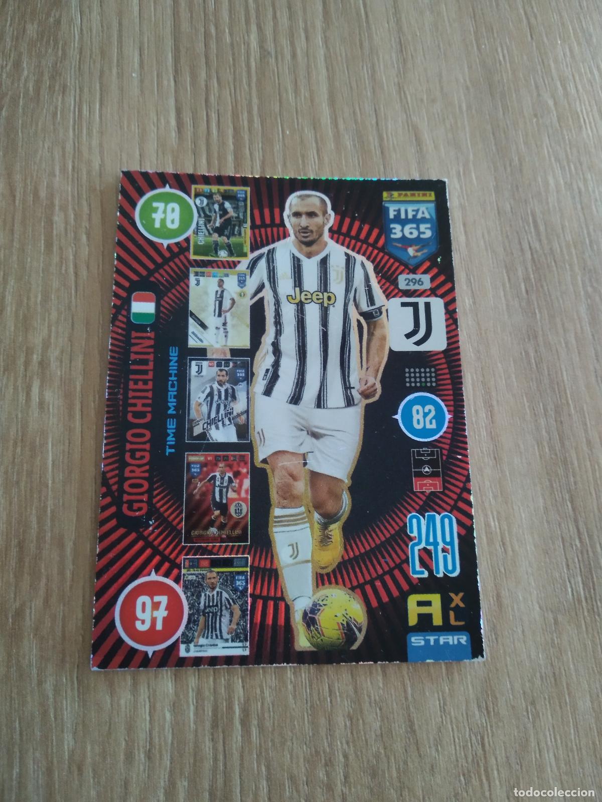 Cromos de F&uacute;tbol: 296 CHIELLINI JUVENTUS TURIN CROMO FUTBOL PANINI ADRENALYN 20-21 FIFA 365 2020-2021