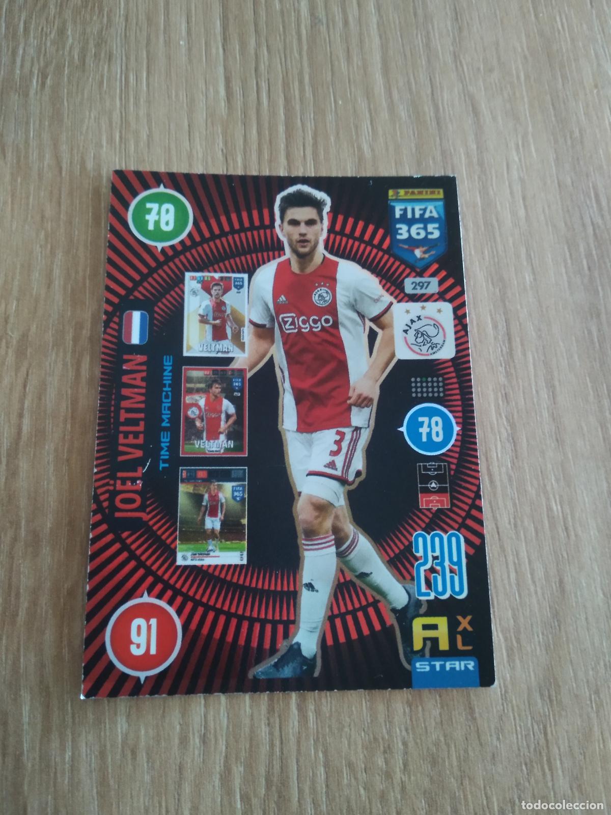 Cromos de F&uacute;tbol: 297 JOEL VELTMAN AJAX CROMO FUTBOL PANINI ADRENALYN 20-21 FIFA 365 2020-2021