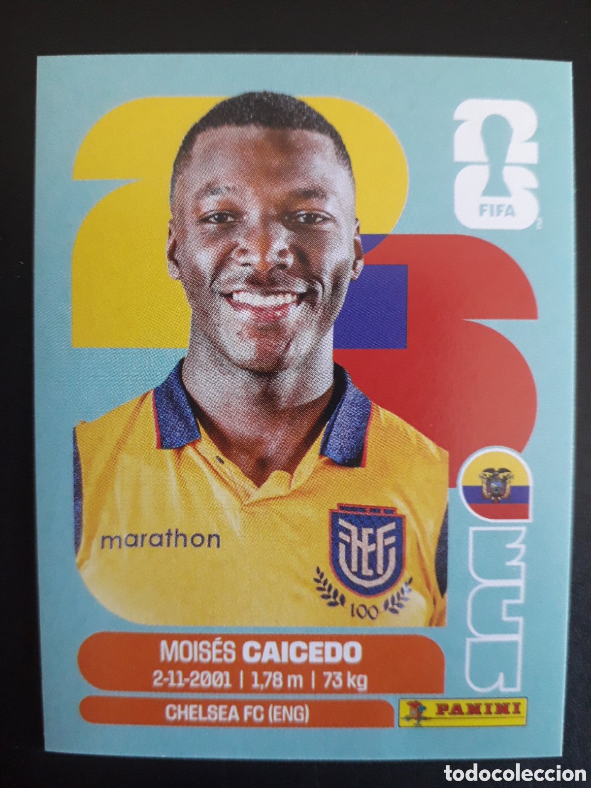 Cromos de F&uacute;tbol: CAICEDO ECUADOR ECU 9 MUNDIAL F&Uacute;TBOL 2026 FIFA WORLD CUP PANINI SIN PEGAR PEDIDO M&Iacute;NIMO 3&euro;.