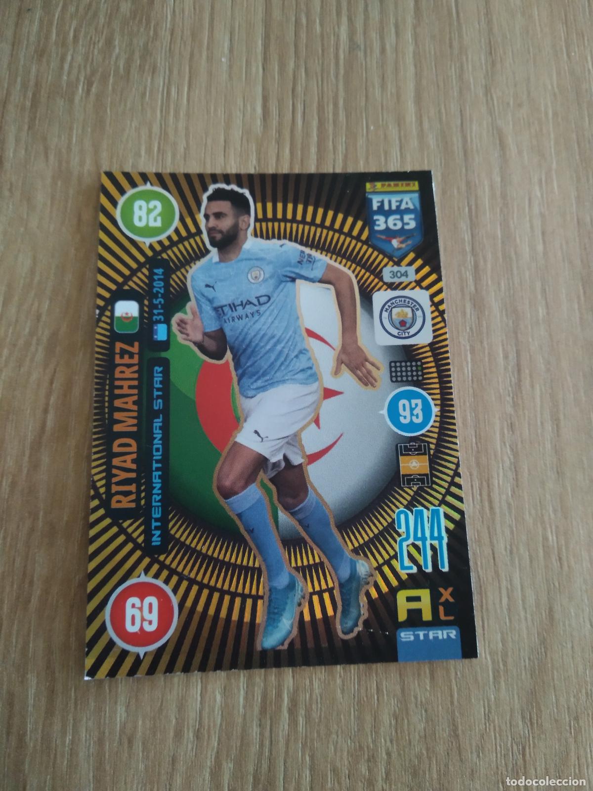 Fu&szlig;ball-Sticker: 304 MAHREZ MANCHESTER CITY CROMO FUTBOL PANINI ADRENALYN 20-21 FIFA 365 2020-2021