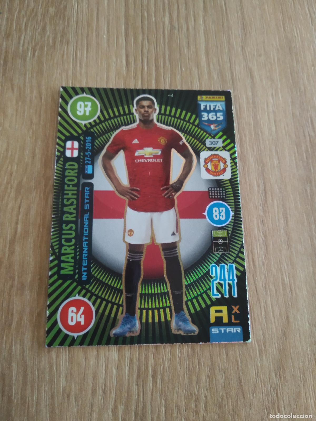 Cromos de F&uacute;tbol: 307 RASHFORD MANCHESTER UNITED CROMO FUTBOL PANINI ADRENALYN 20-21 FIFA 365 2020-2021