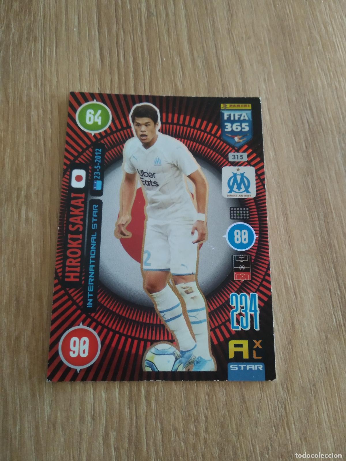 Cromos de F&uacute;tbol: 315 HIROKI SAKAI OLYMPIQUE MARSELLA CROMO FUTBOL PANINI ADRENALYN 20-21 FIFA 365 2020-2021