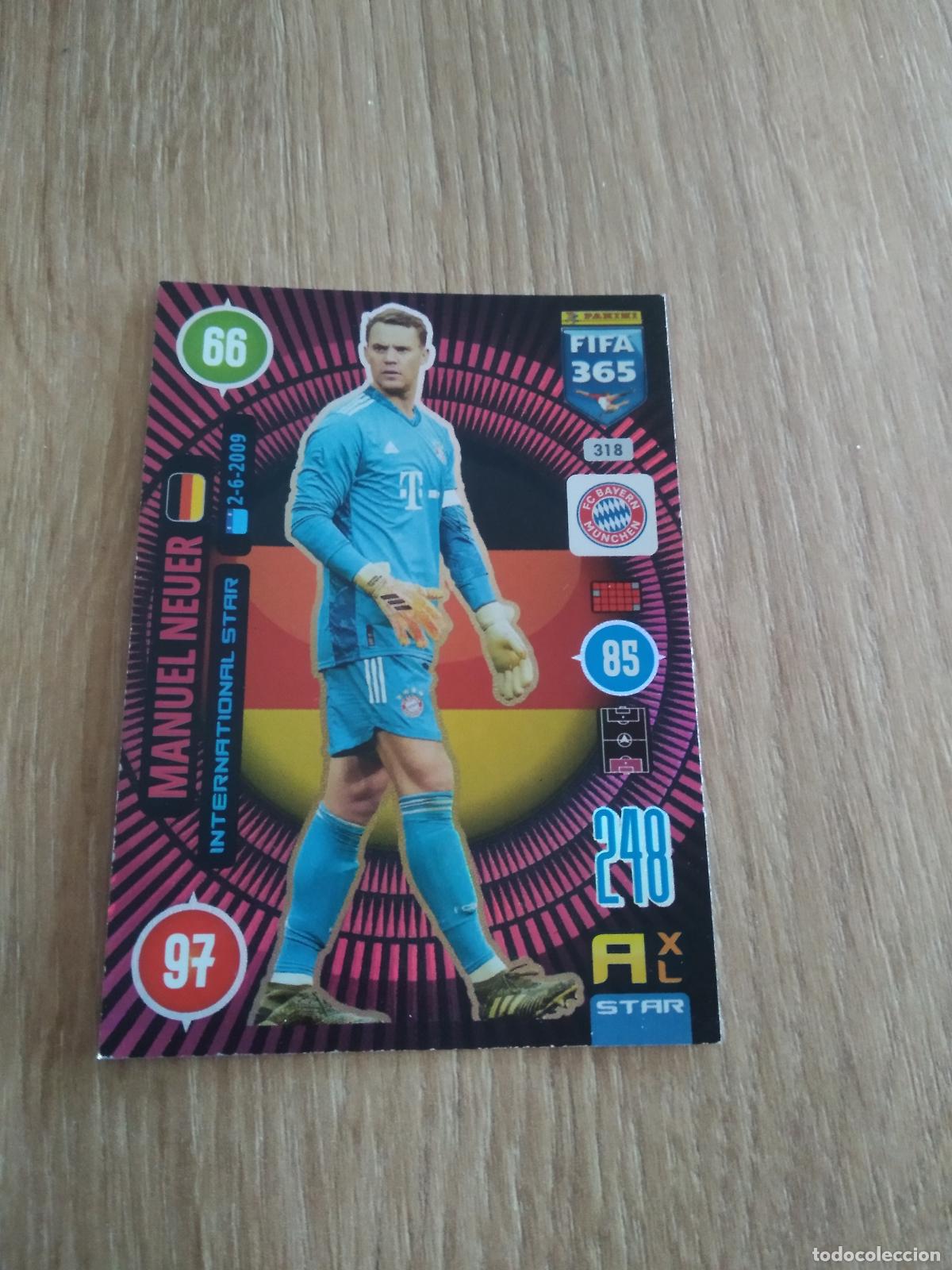 Cromos de F&uacute;tbol: 318 NEUER BAYERN MUNICH CROMO FUTBOL PANINI ADRENALYN 20-21 FIFA 365 2020-2021