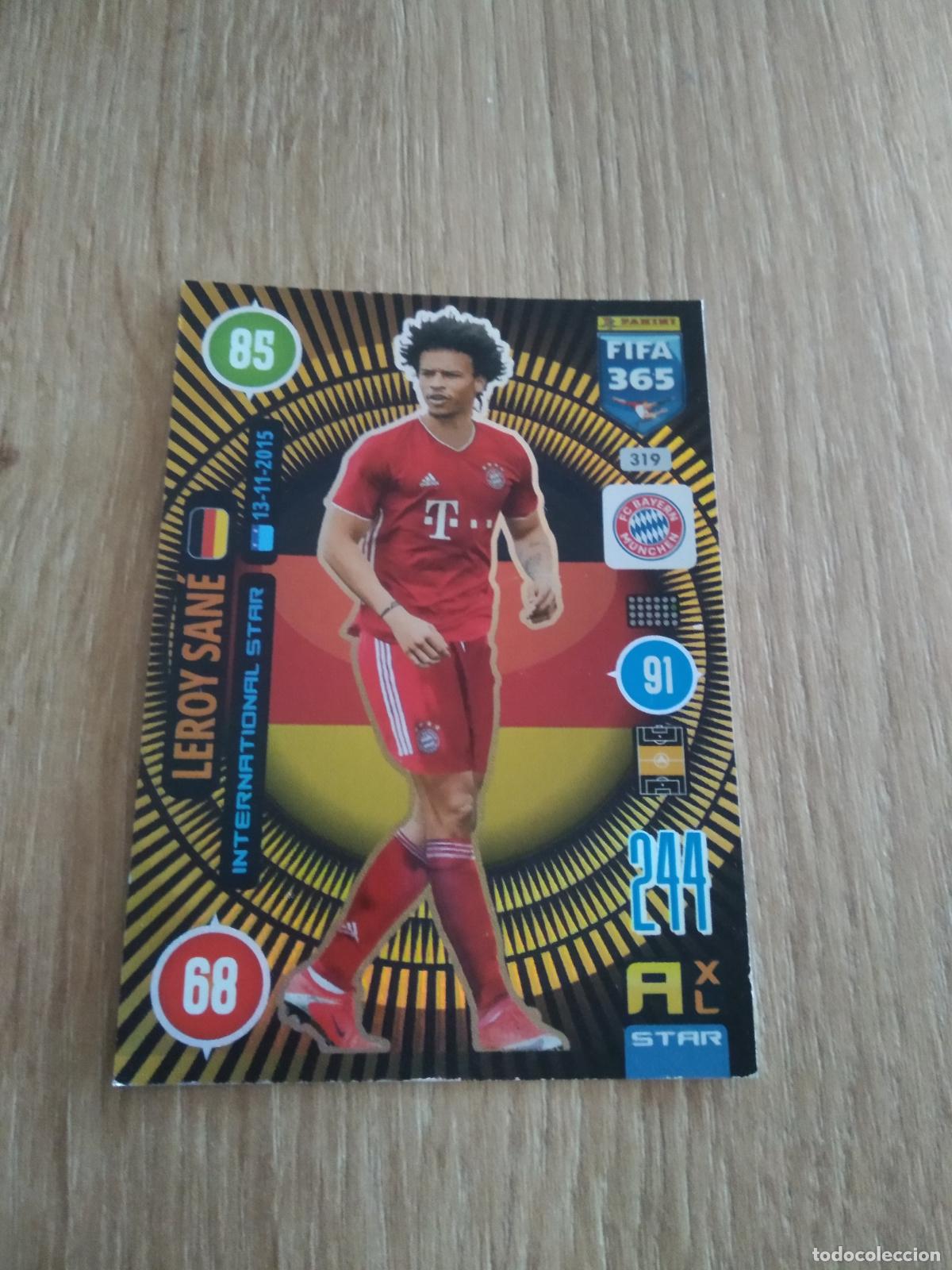 Cromos de F&uacute;tbol: 319 LEROY SANE BAYERN MUNICH CROMO FUTBOL PANINI ADRENALYN 20-21 FIFA 365 2020-2021
