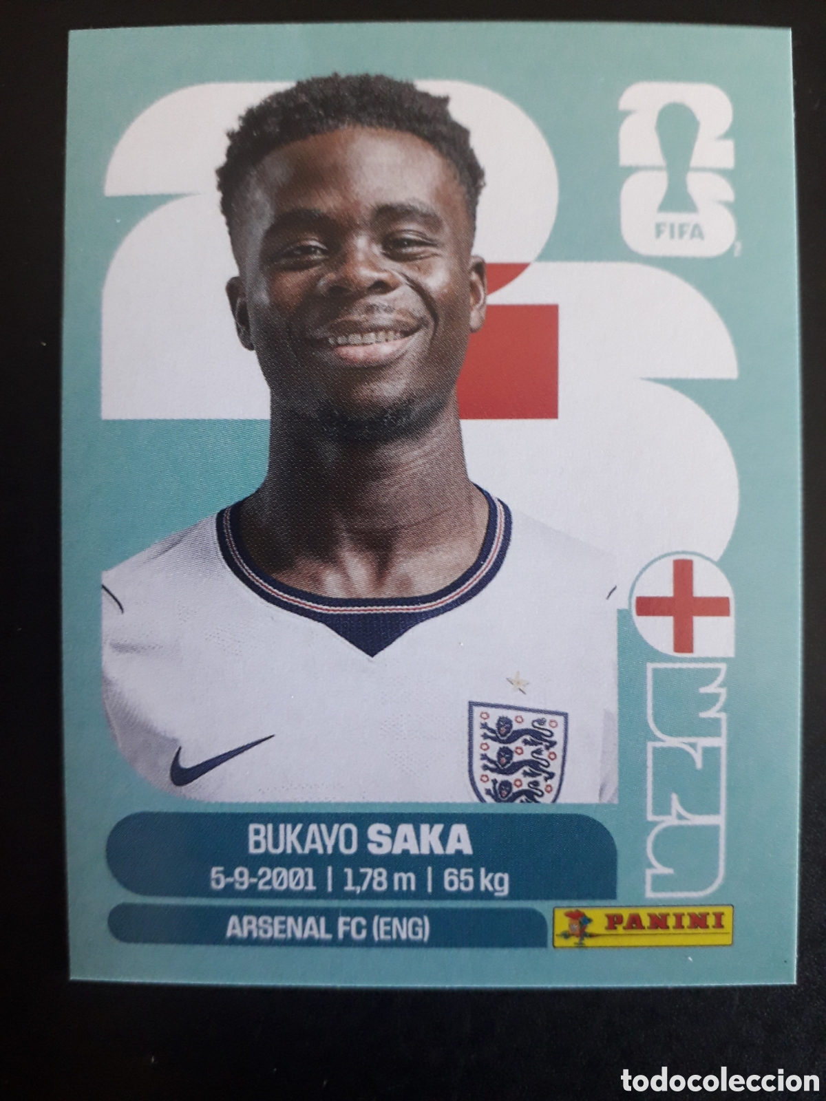 Cromos de F&uacute;tbol: SAKA INGLATERRA ENG 17 MUNDIAL F&Uacute;TBOL 2026 FIFA WORLD CUP PANINI SIN PEGAR PEDIDO M&Iacute;NIMO 3&euro;