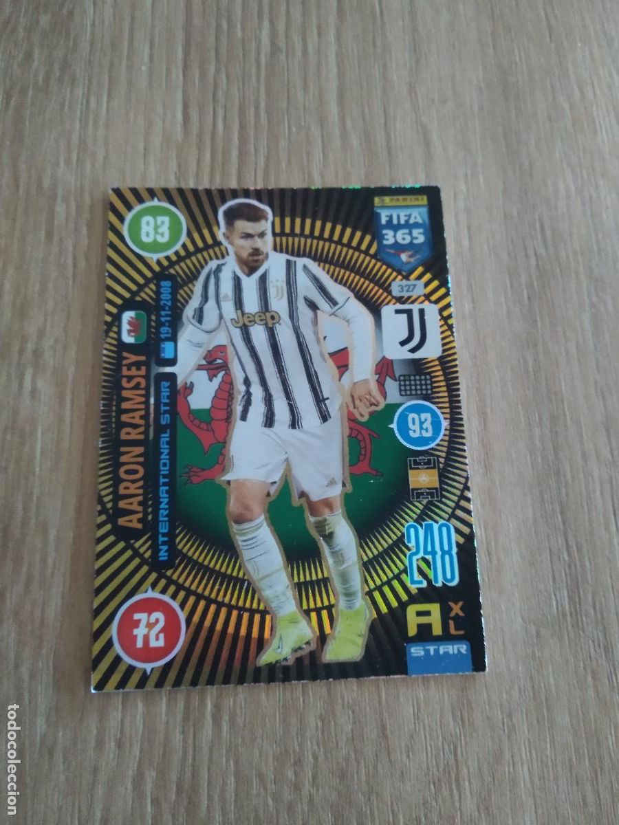 Cromos de F&uacute;tbol: 327 AARON RAMSEY JUVENTUS TURIN CROMO FUTBOL PANINI ADRENALYN 20-21 FIFA 365 2020-2021