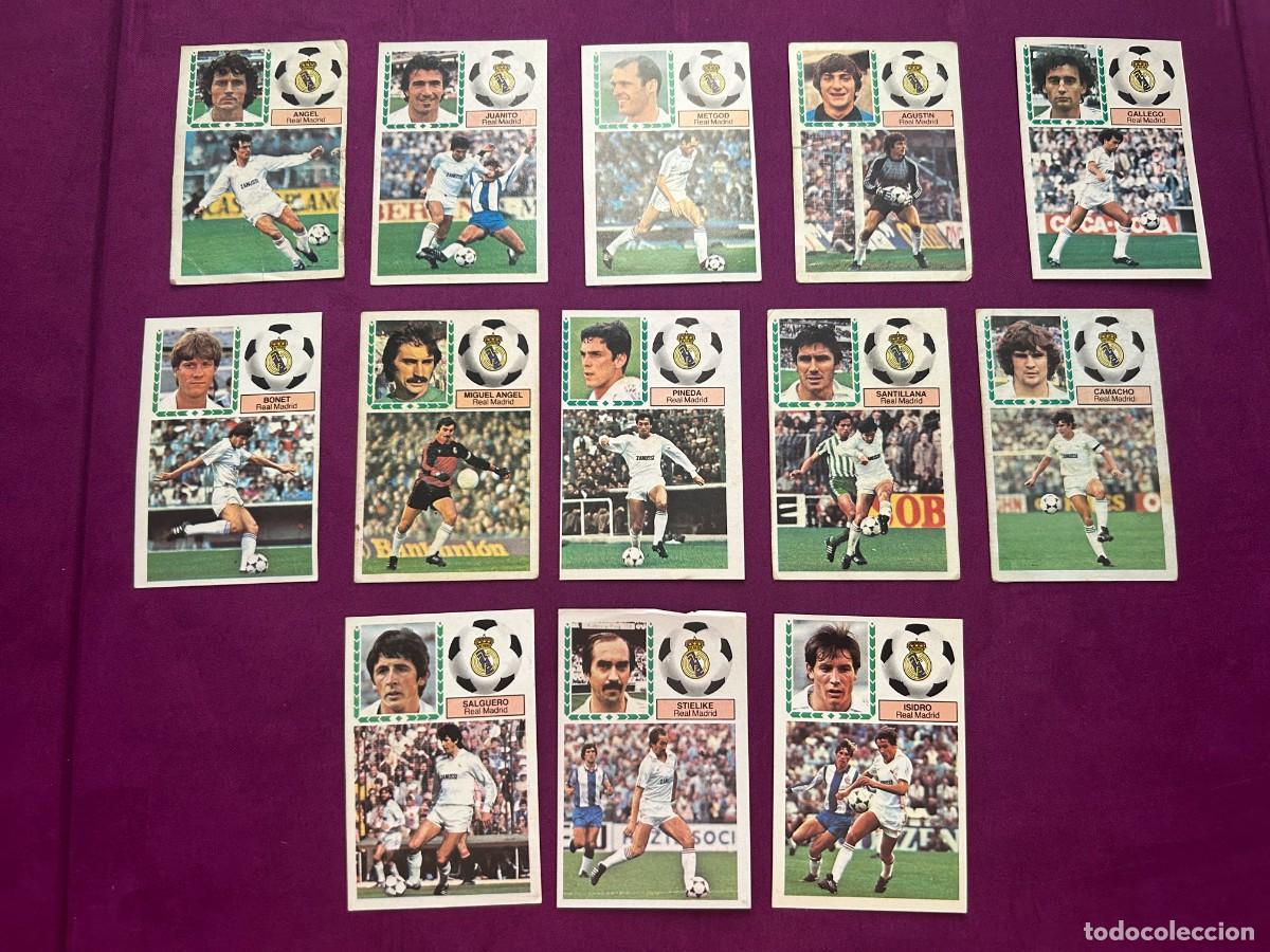 Cartes &agrave; collectionner de Football: LOTE 13 CROMOS REAL MADRID EDICIONES ESTE 1983-1984 - DESPEGADOS