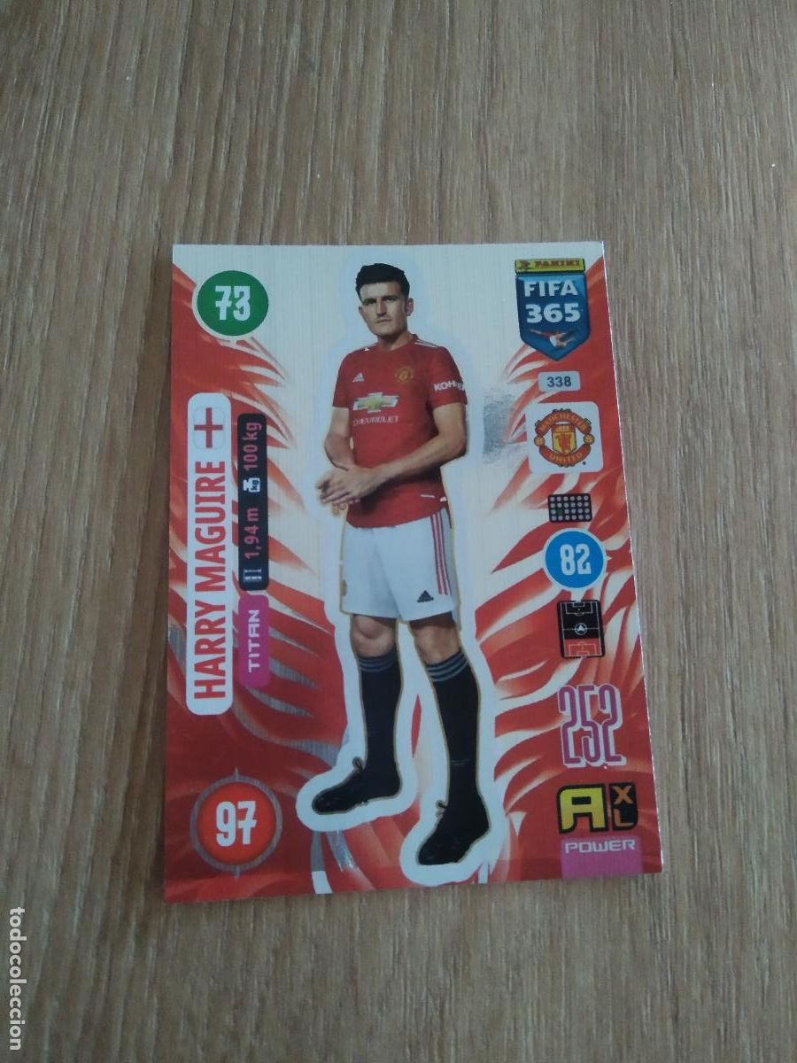 Cromos de F&uacute;tbol: 338 HARRY MAGUIRE MANCHESTER UNITED CROMO FUTBOL PANINI ADRENALYN 20-21 FIFA 365 2020-2021