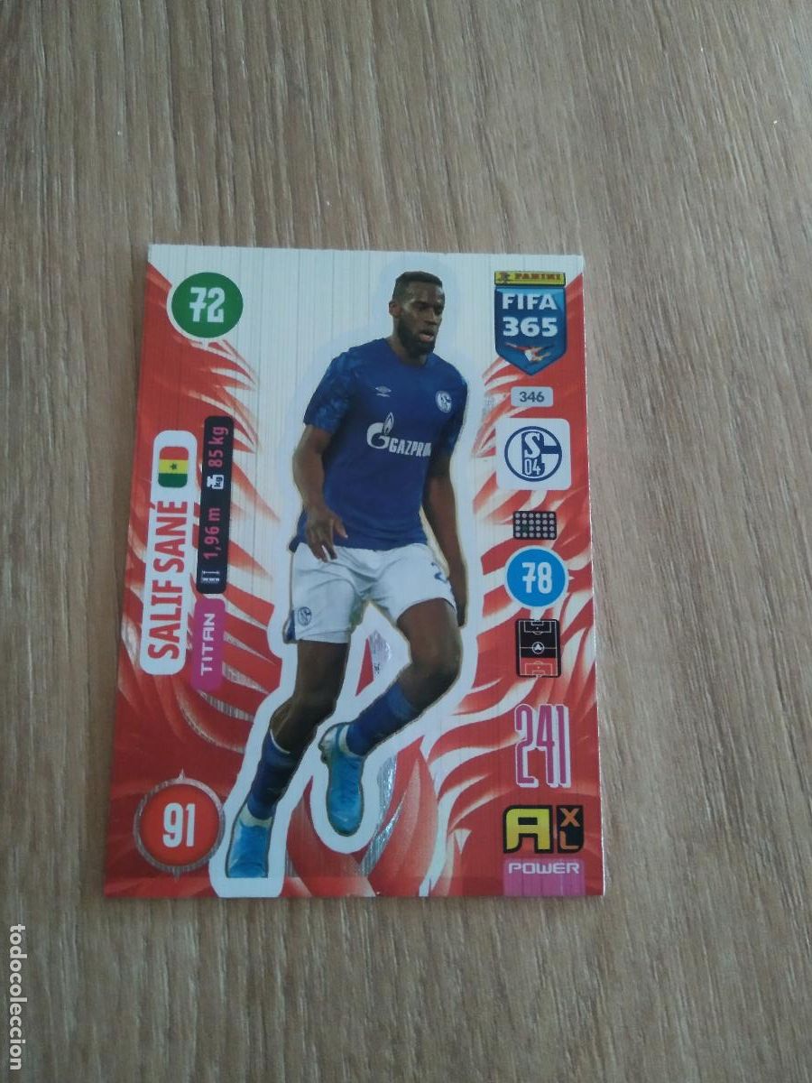 Cromos de F&uacute;tbol: 346 SALIF SANE SCHALKE 04 CROMO FUTBOL PANINI ADRENALYN 20-21 FIFA 365 2020-2021