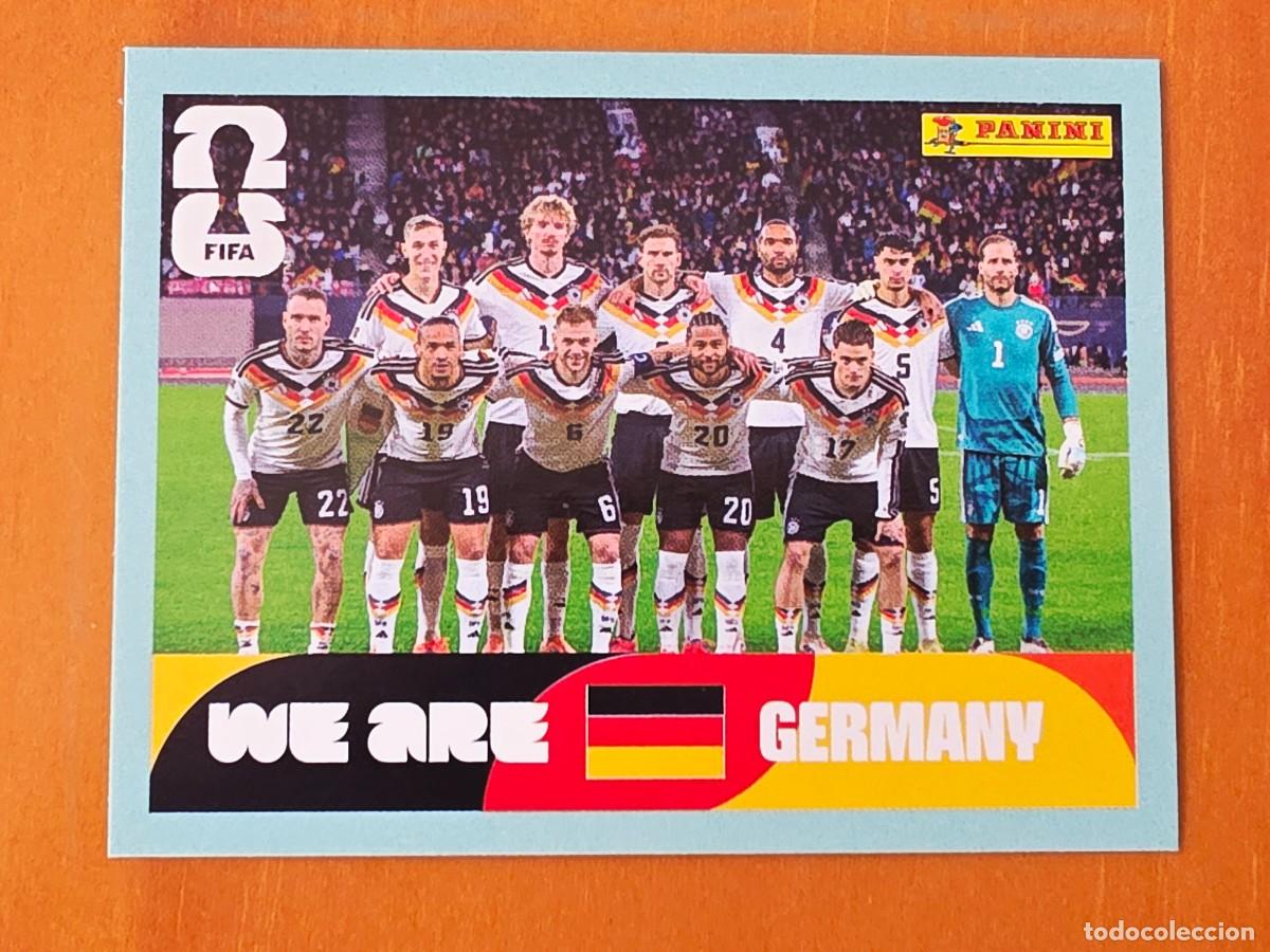 Cromos de F&uacute;tbol: GER 13 Alineaci&oacute;n equipo plantilla Alemania, Panini FIFA World Cup Mundial 2026 Sticker