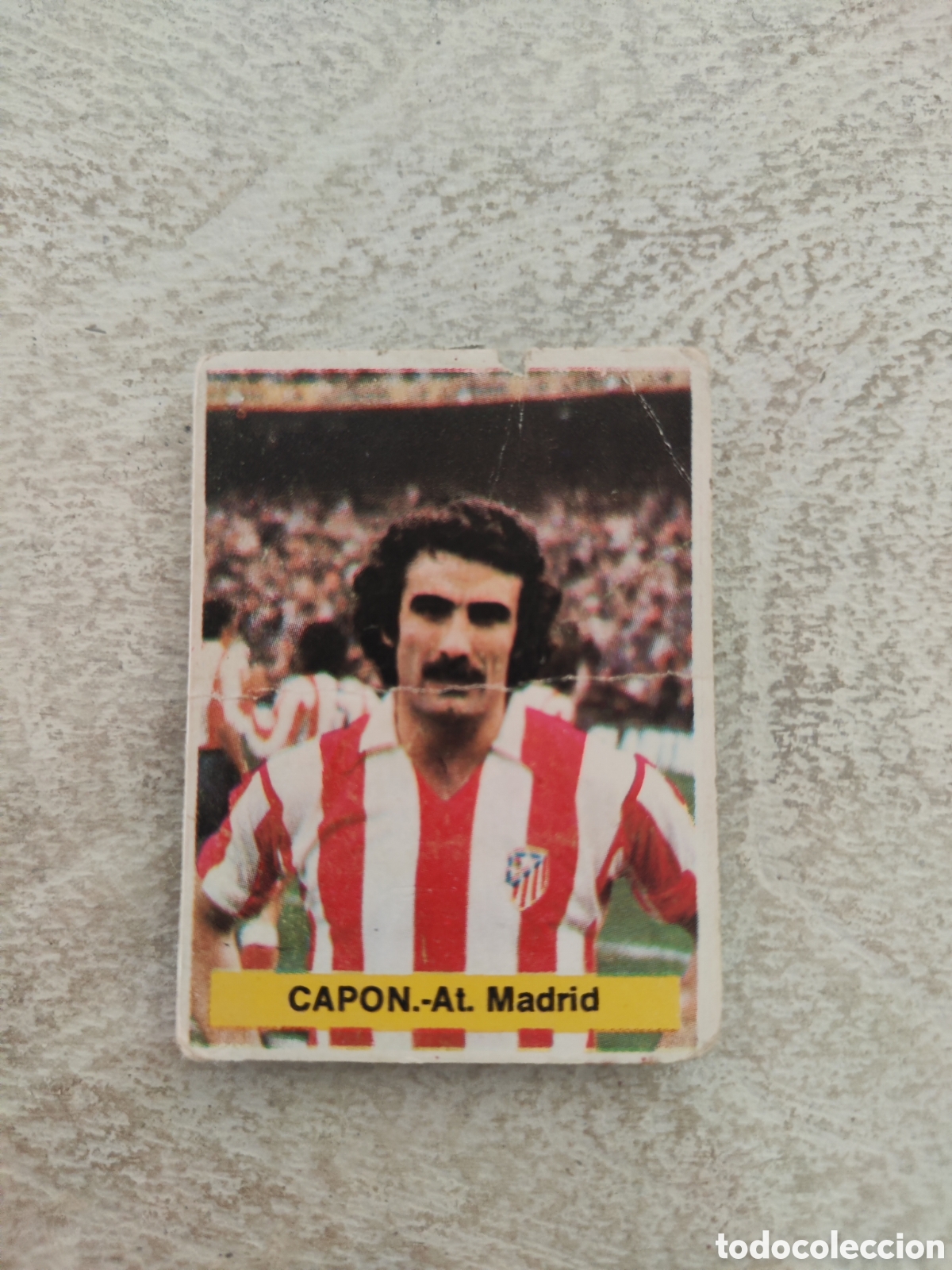 Cromos de f&uacute;tbol: Fini 75 76 sin pegar dep&oacute;sito MA Atl&eacute;tico Madrid Cap&oacute;n LEER