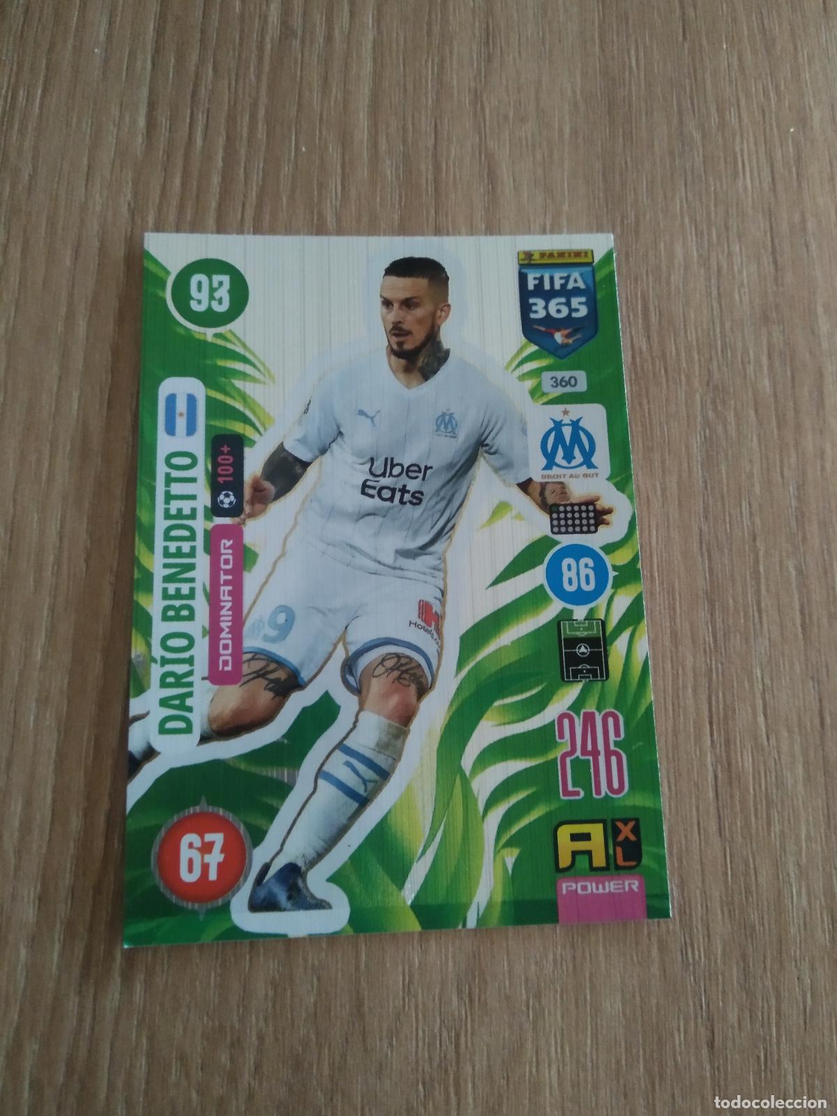 Cromos de F&uacute;tbol: 360 BENEDETTO OLYMPIQUE MARSELLA CROMO FUTBOL PANINI ADRENALYN 20-21 FIFA 365 2020-2021