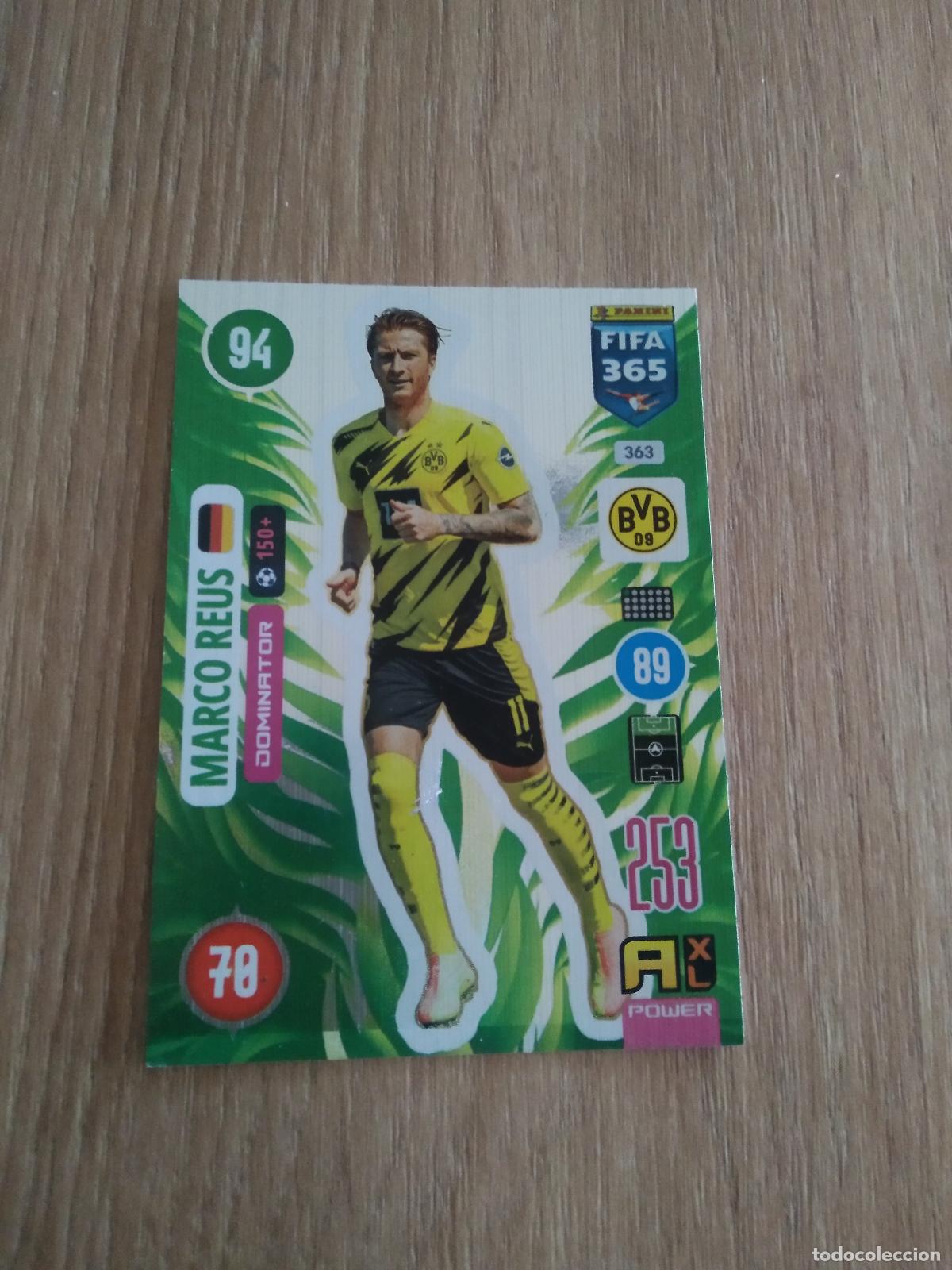 Cromos de F&uacute;tbol: 363 MARCO REUS BORUSSIA DORTMUND CROMO FUTBOL PANINI ADRENALYN 20-21 FIFA 365 2020-2021
