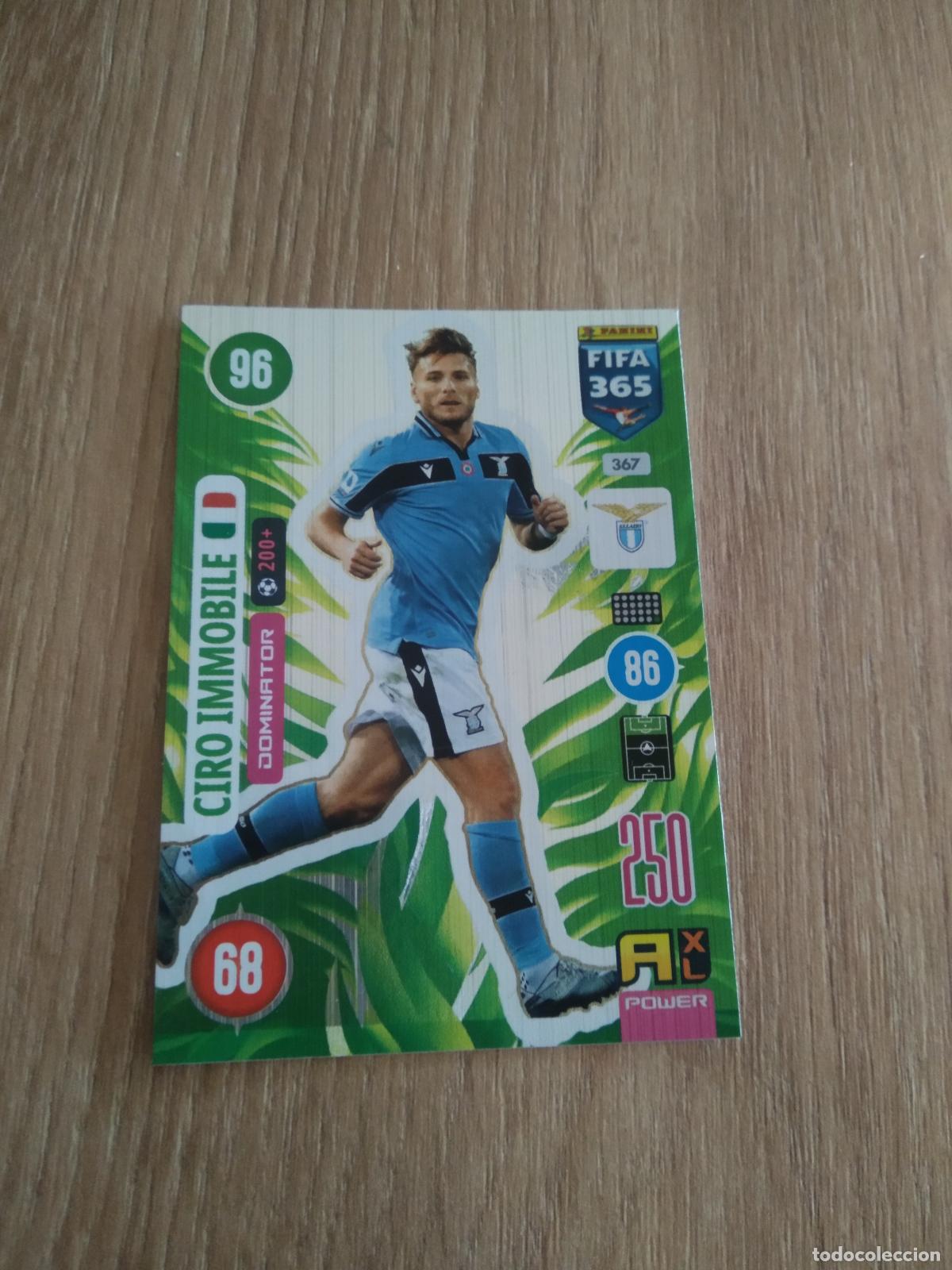 Cromos de F&uacute;tbol: 367 CIRO IMMOBILE LAZIO CROMO FUTBOL PANINI ADRENALYN 20-21 FIFA 365 2020-2021