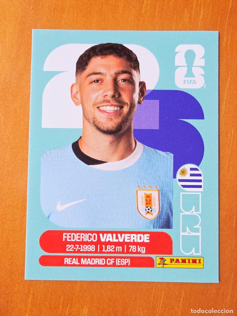 Cromos de F&uacute;tbol: URU 10 Federico Fede Valverde, Uruguay, Panini FIFA World Cup Mundial 2026 Sticker