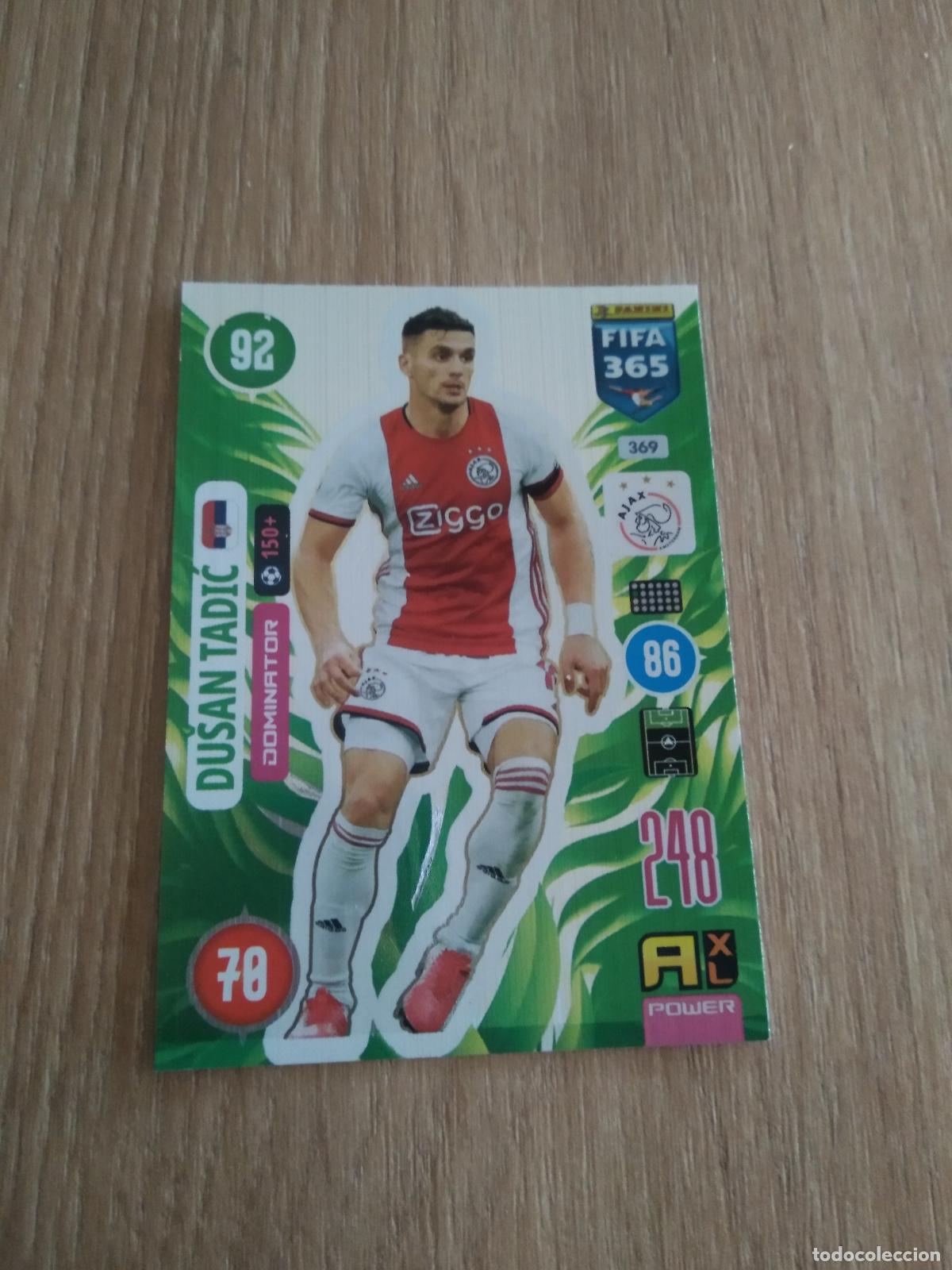 Cromos de F&uacute;tbol: 369 DUSAN TADIC AJAX CROMO FUTBOL PANINI ADRENALYN 20-21 FIFA 365 2020-2021