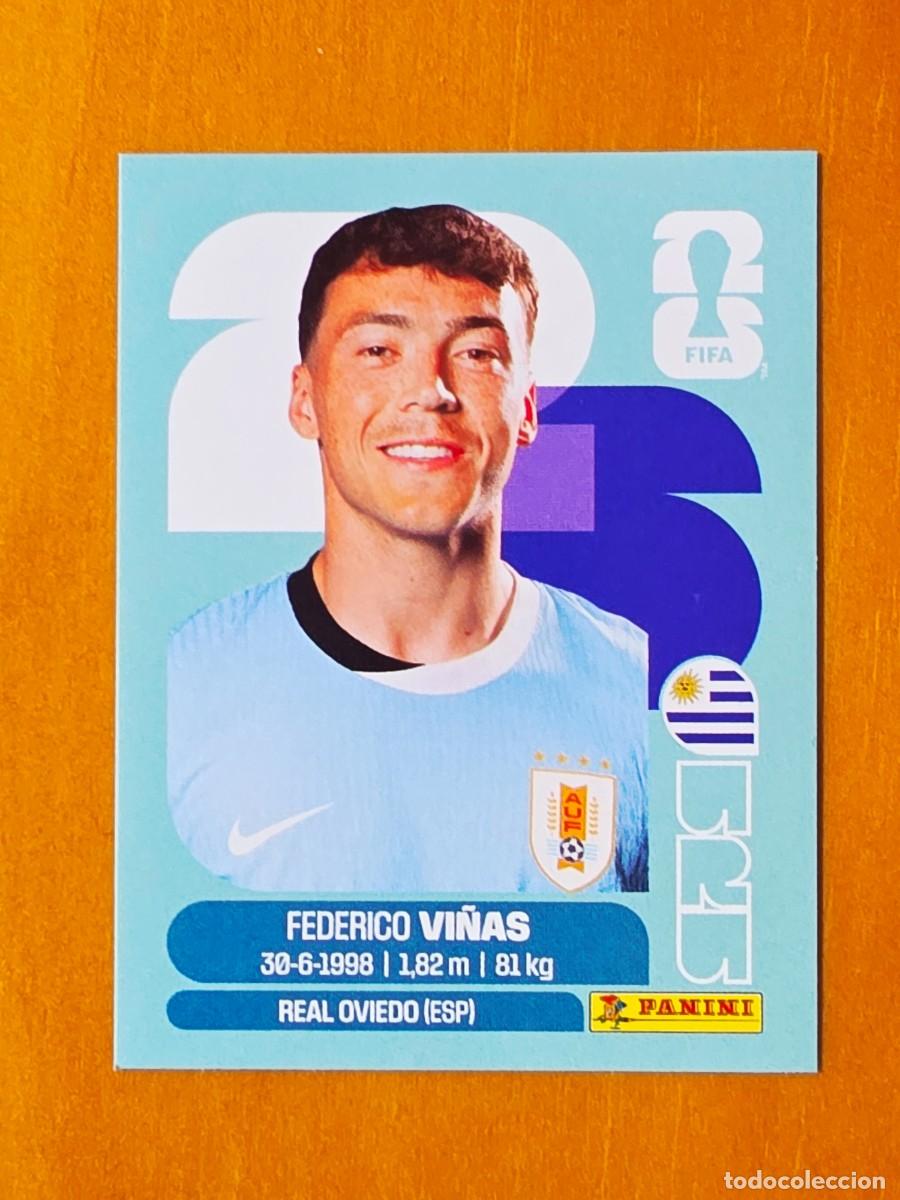 Football Stickers: URU 18 Federico Fede Vi&ntilde;as, Uruguay, Real Oviedo, Panini FIFA World Cup Mundial 2026 Sticker