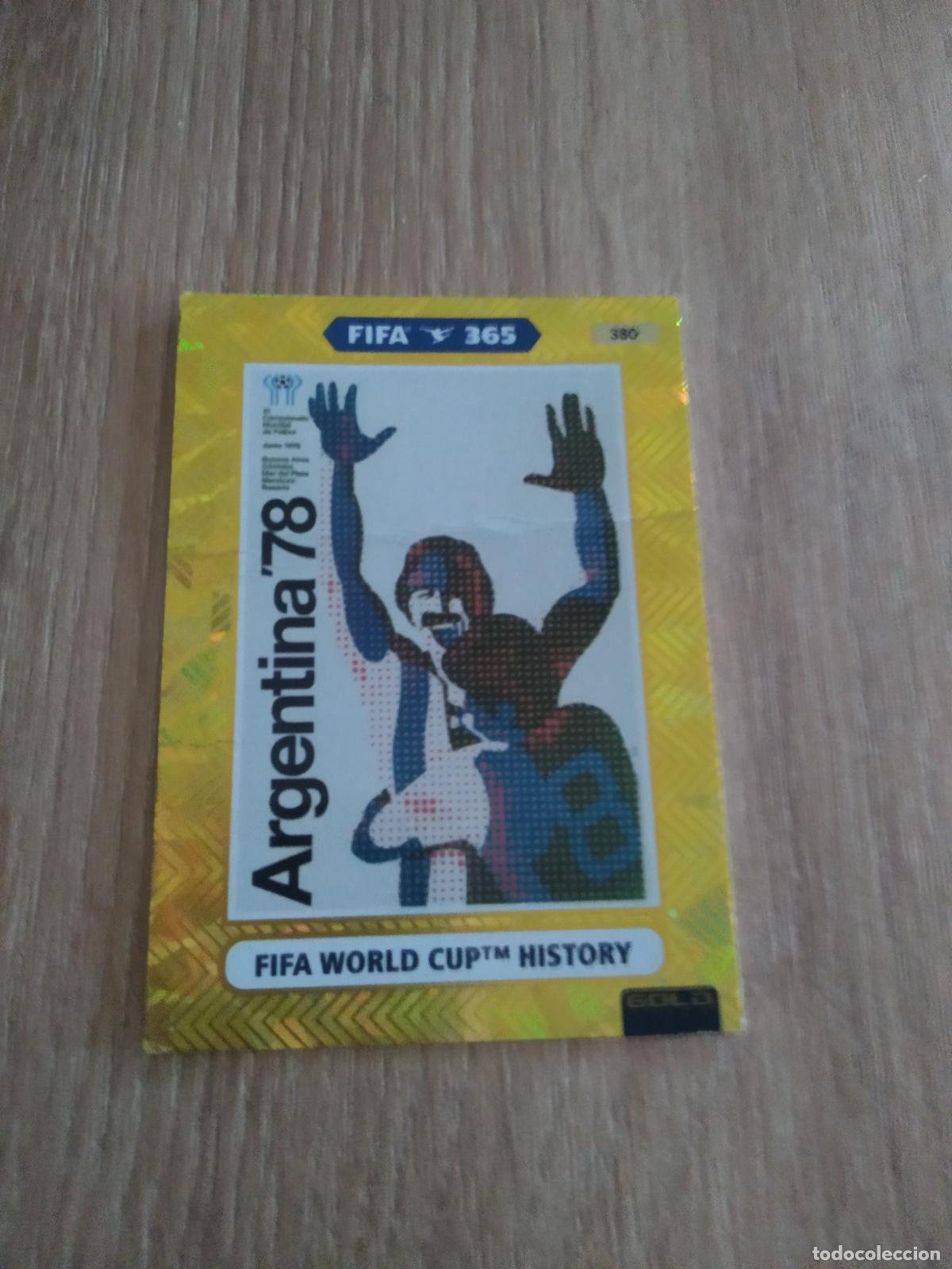Football Stickers: 380 ARGENTINA 78 FIFA WORLD CUP HISTORY CROMO FUTBOL PANINI ADRENALYN 20-21 FIFA 365 2020-2021