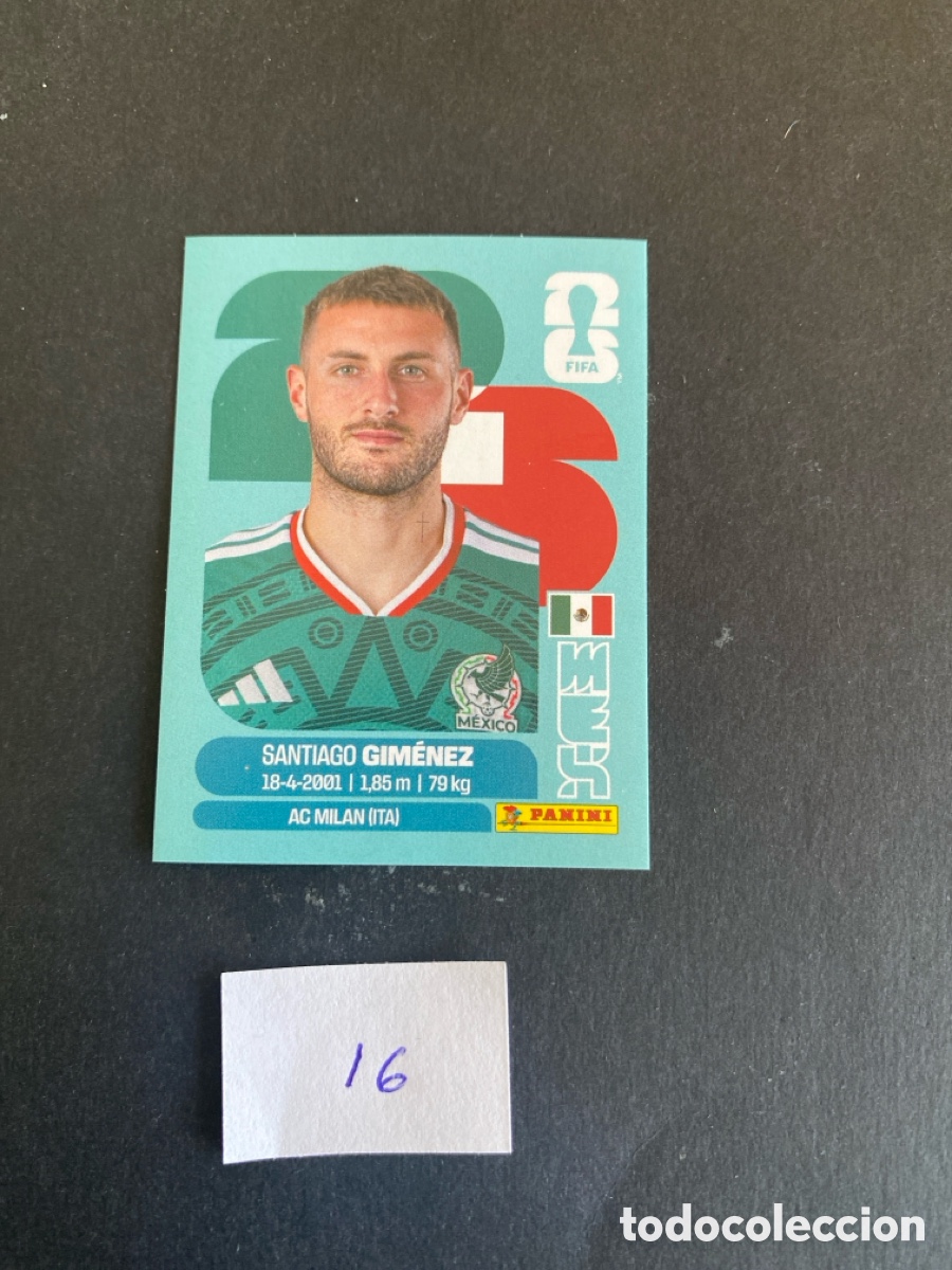 Football Stickers: Cromo Mexico Mundial 26 N* 16 nuevo