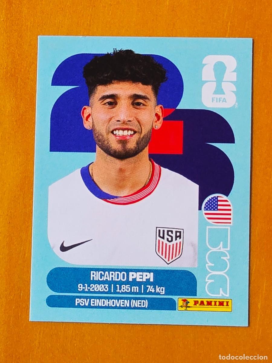 Football Stickers: USA 18 Ricardo Pepi, USA Estados Unidos, Panini FIFA World Cup Mundial 2026 Sticker