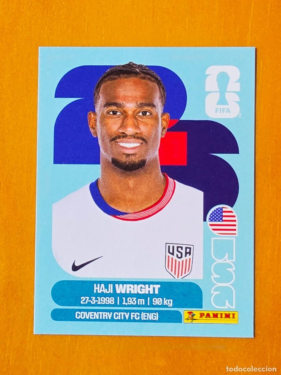 Football Stickers: USA 19 Haji Wright, USA Estados Unidos, Panini FIFA World Cup Mundial 2026 Sticker