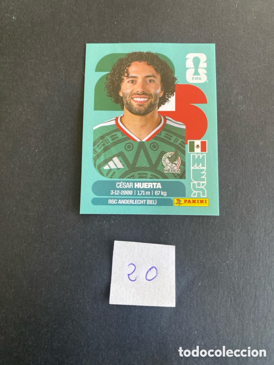 Football Stickers: Cromo Mexico Mundial 26 N* 20 nuevo