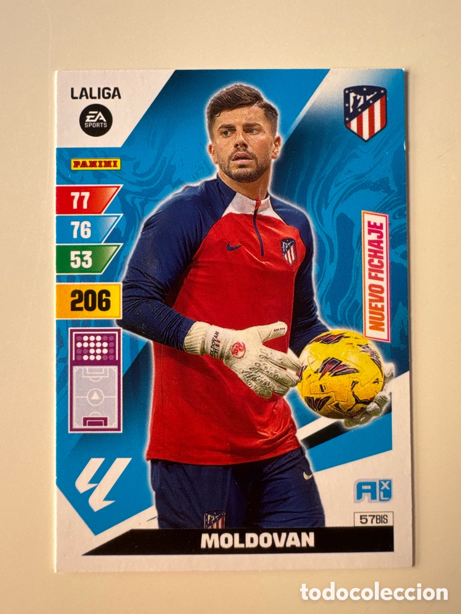 Football Stickers: PANINI ADRENALYN XL La Liga 2023 2024 23 24 Horațiu Moldovan Atl&eacute;tico de Madrid N&ordm; 57 BIS