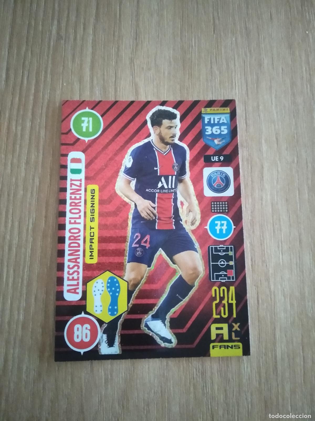 Cartes &agrave; collectionner de Football: UE 9 FLORENZI PARIS SAINT GERMAIN CROMO FUTBOL PANINI ADRENALYN 20-21 FIFA 365 2020-2021