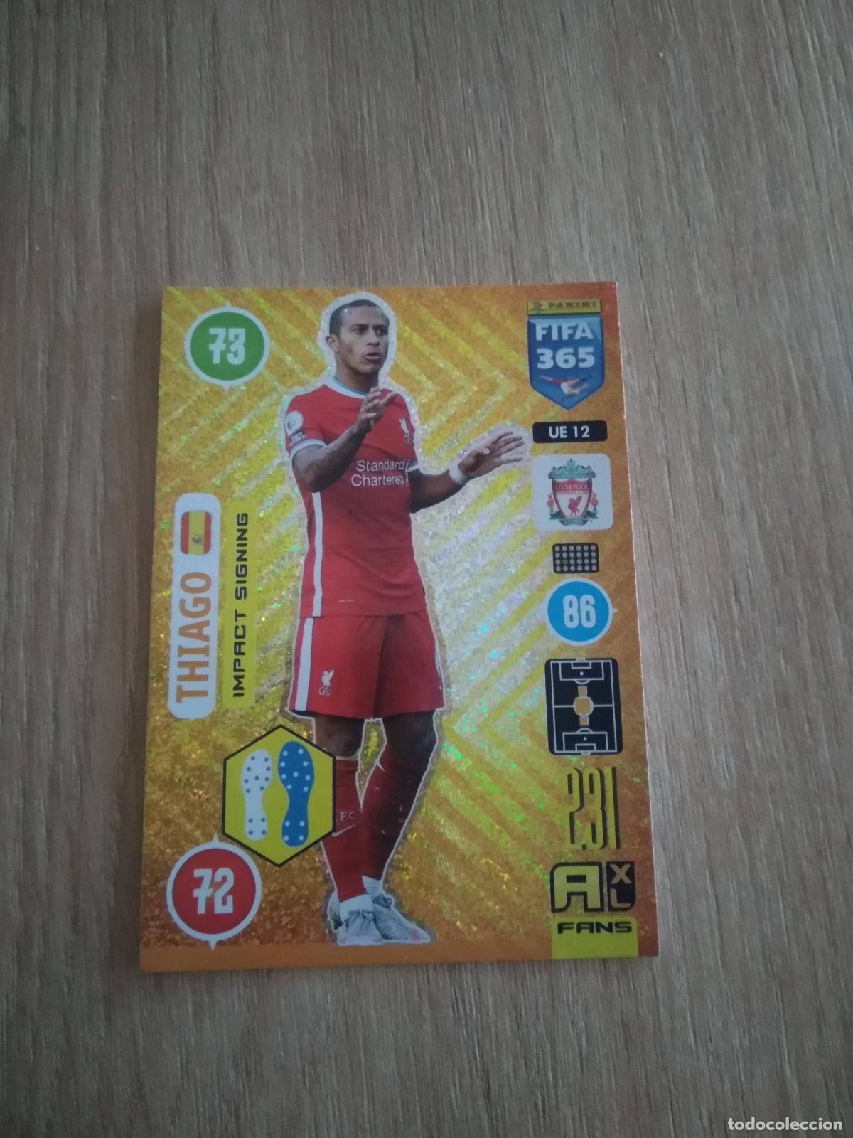 Cromos de F&uacute;tbol: UE 12 THIAGO ALCANTARA LIVERPOOL CROMO FUTBOL PANINI ADRENALYN 20-21 FIFA 365 2020-2021
