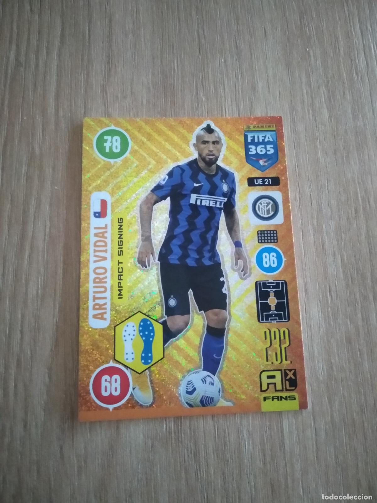 Cromos de F&uacute;tbol: UE 21 ARTURO VIDAL INTER MILAN CROMO FUTBOL PANINI ADRENALYN 20-21 FIFA 365 2020-2021