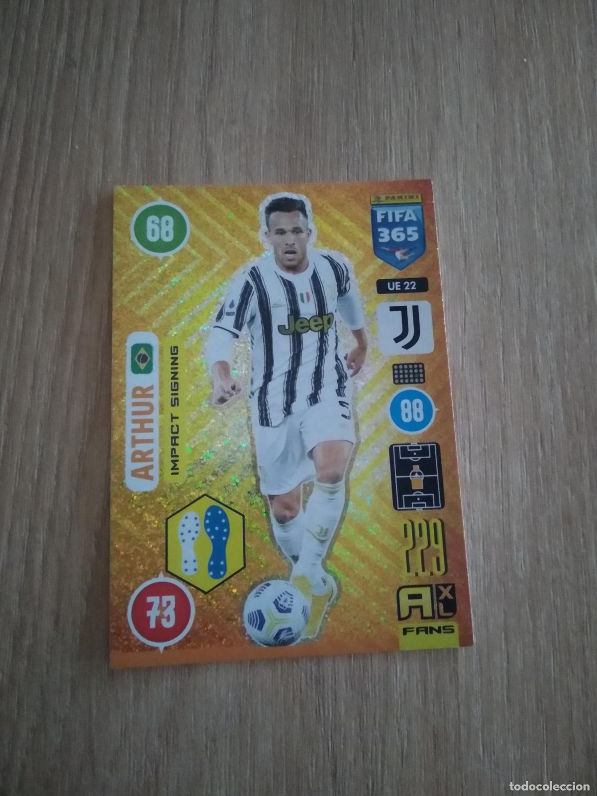 Cromos de F&uacute;tbol: UE 22 ARTHUR JUVENTUS TURIN CROMO FUTBOL PANINI ADRENALYN 20-21 FIFA 365 2020-2021