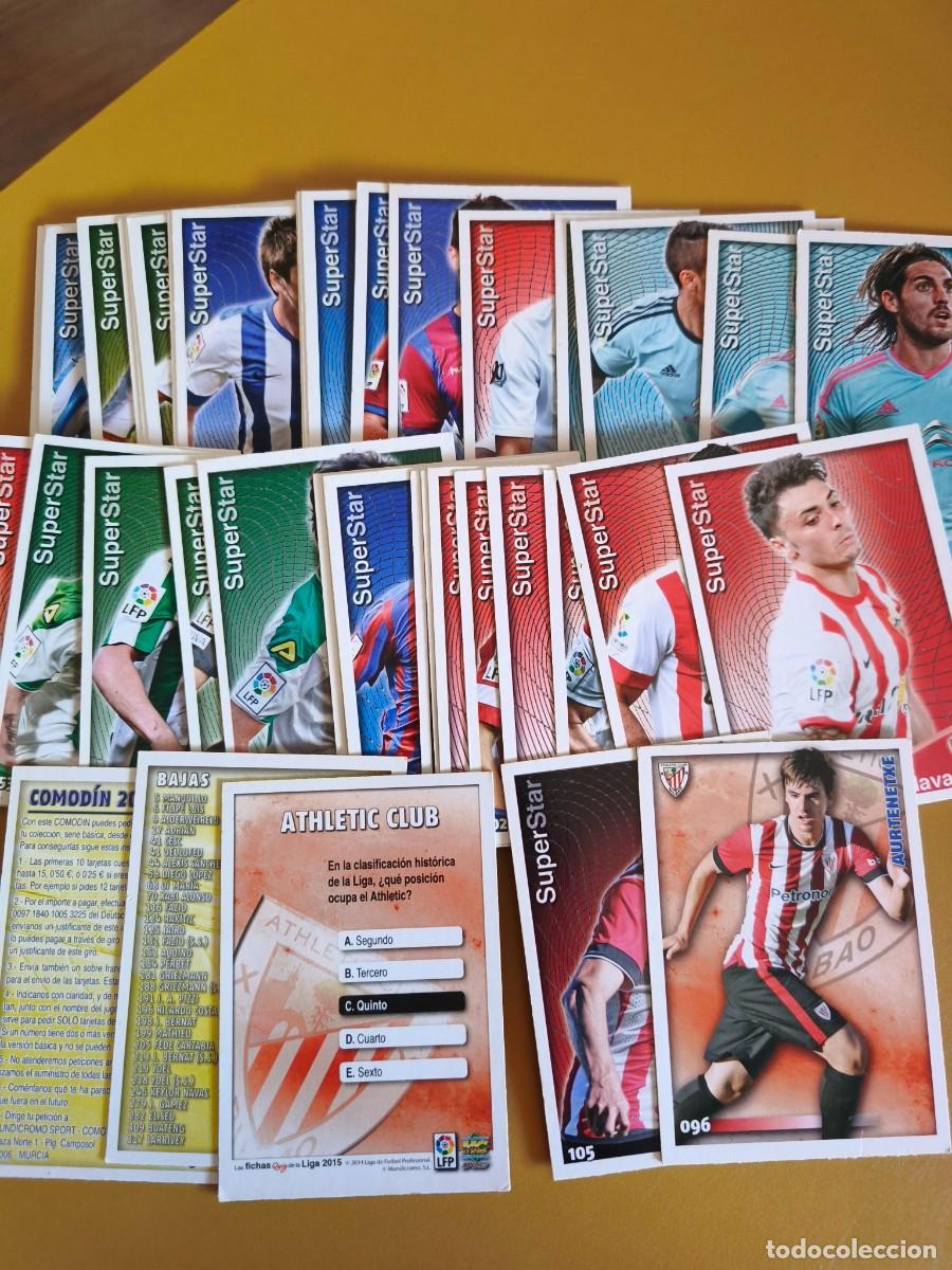 Cromos de F&uacute;tbol: liga 2015, mundicromo contiene 43 cromo